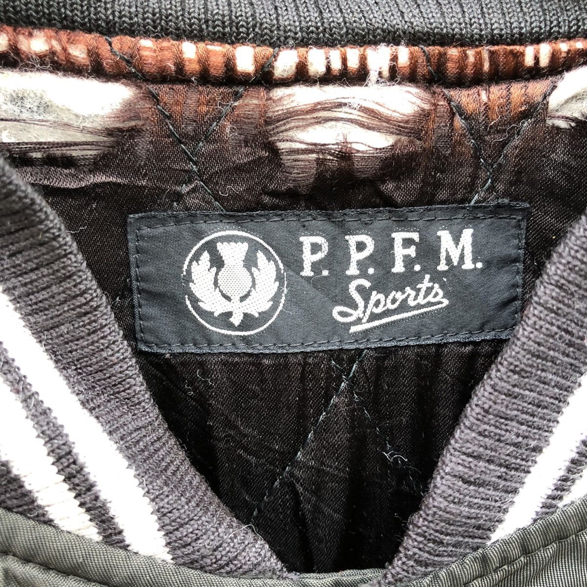 Japanese Brand Rare Vintage Distressed PPFM Varsity Jaclet Size US L / EU 52-54 / 3 - 3 Thumbnail