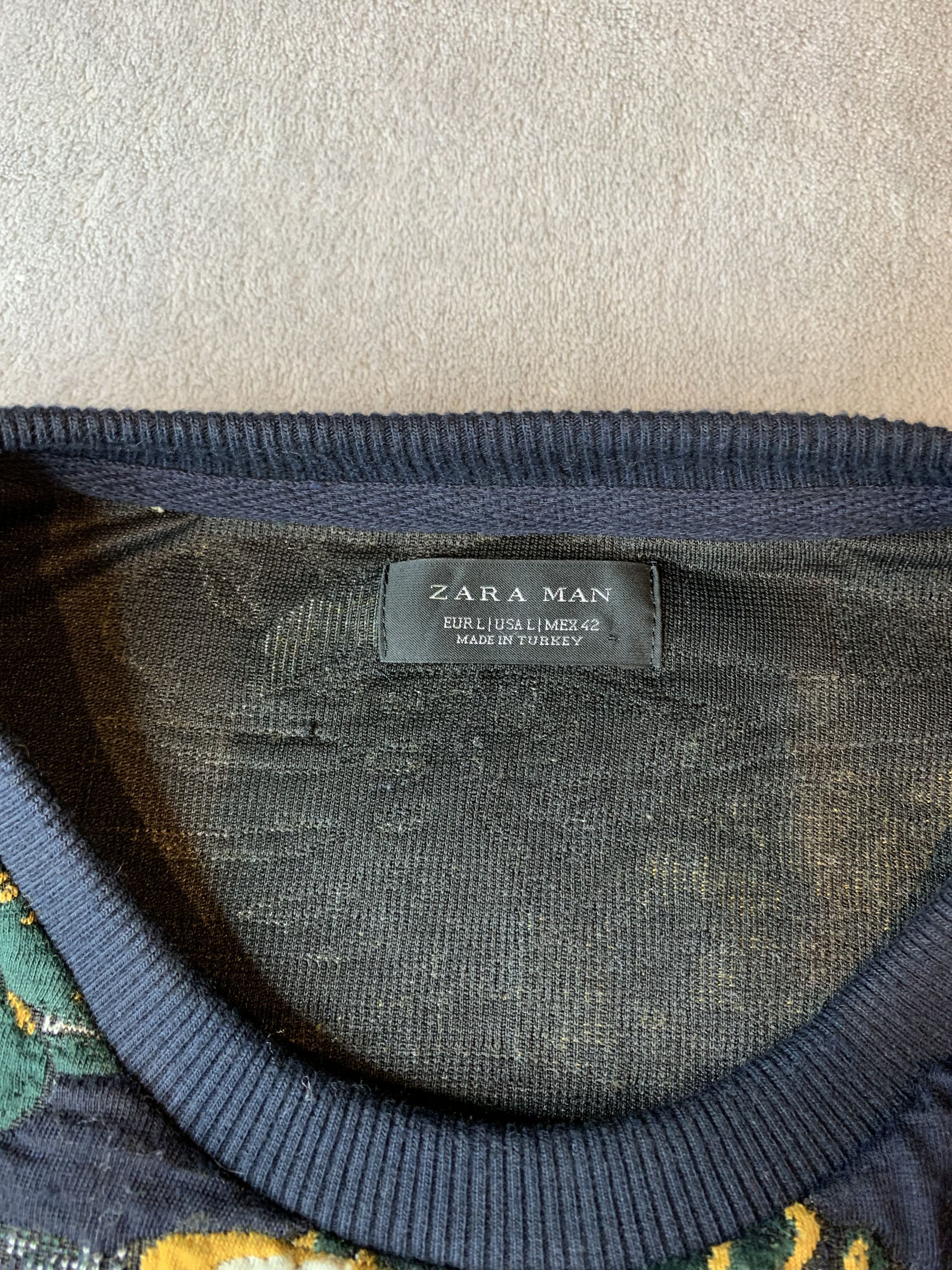 Zara Zara Man Tiger Print Sweatshirt Grailed