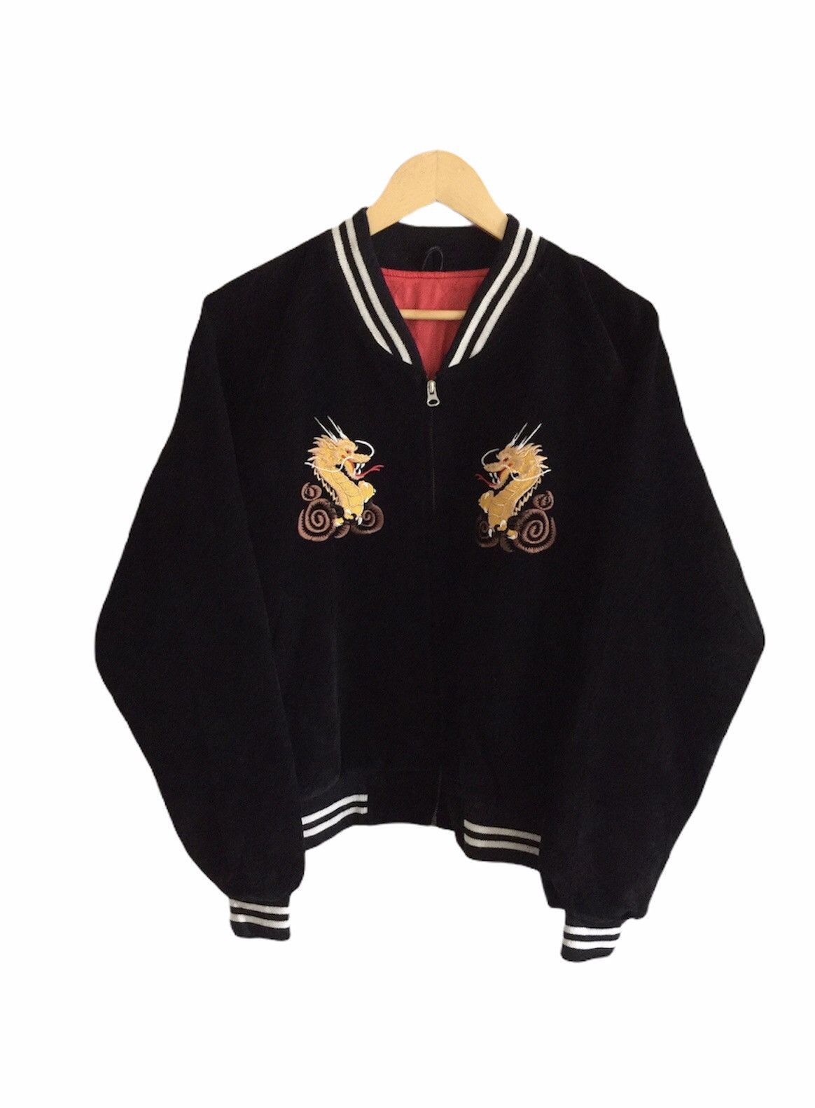 Other Sukajan Japan Dragon Embroidery Souvenir Velvet Jacket Size US L / EU 52-54 / 3 - 3 Thumbnail