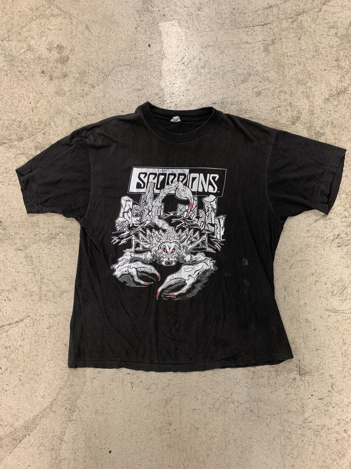 Vintage 1990-91 Scorpions Tease Me Please Me Tour Tee