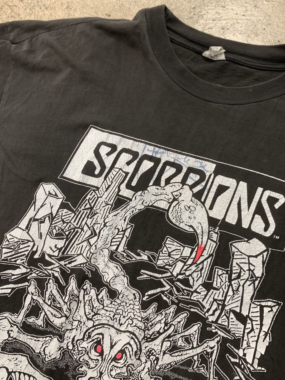 Vintage 1990-91 Scorpions Tease Me Please Me Tour Tee