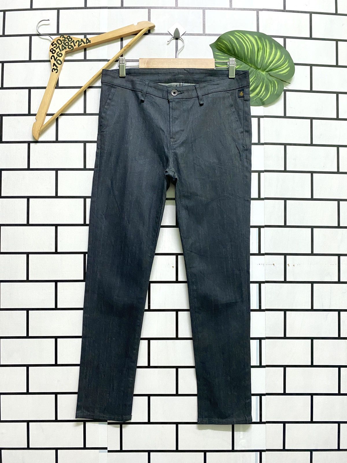 Japanese Brand × Other Japan THE 1St FLOOR Waxed Low Rise Skinny Pants Size US 30 / EU 46 - 1 Thumbnail