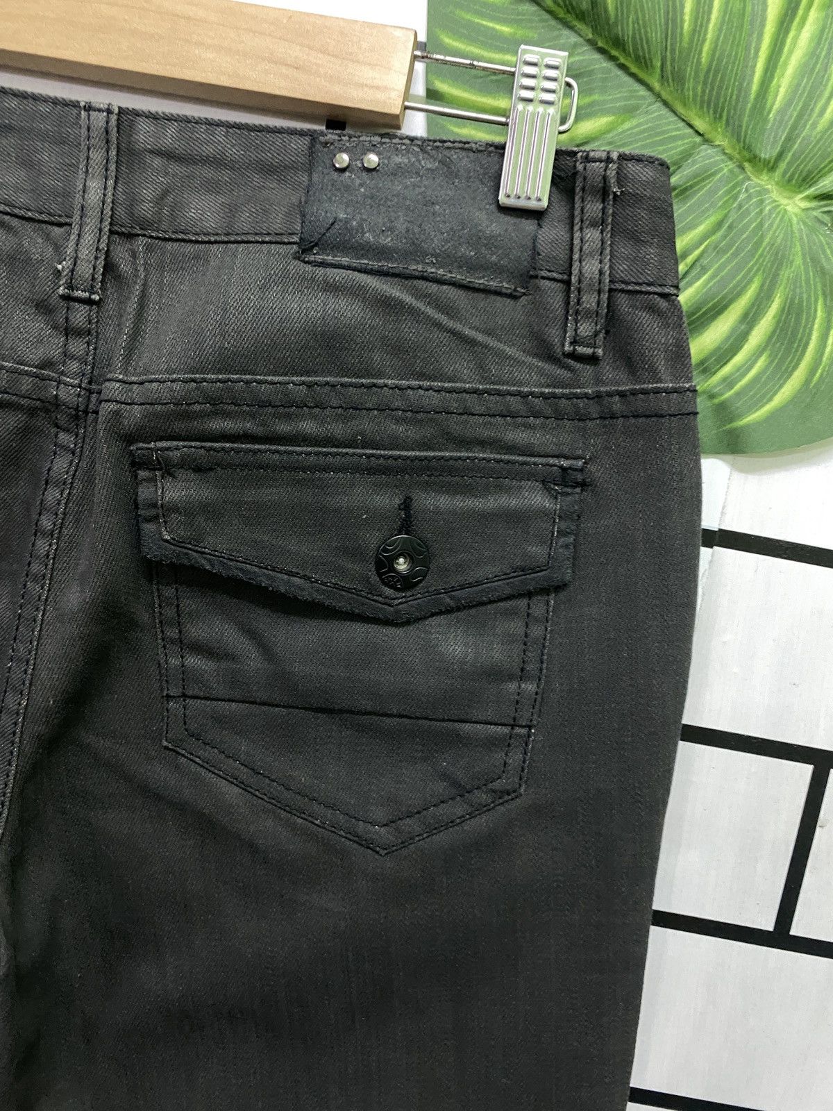 Designer × Japanese Brand × Other Japanese BINDWOOD JEANS Waxed Low Rises Pant Size US 30 / EU 46 - 15 Thumbnail