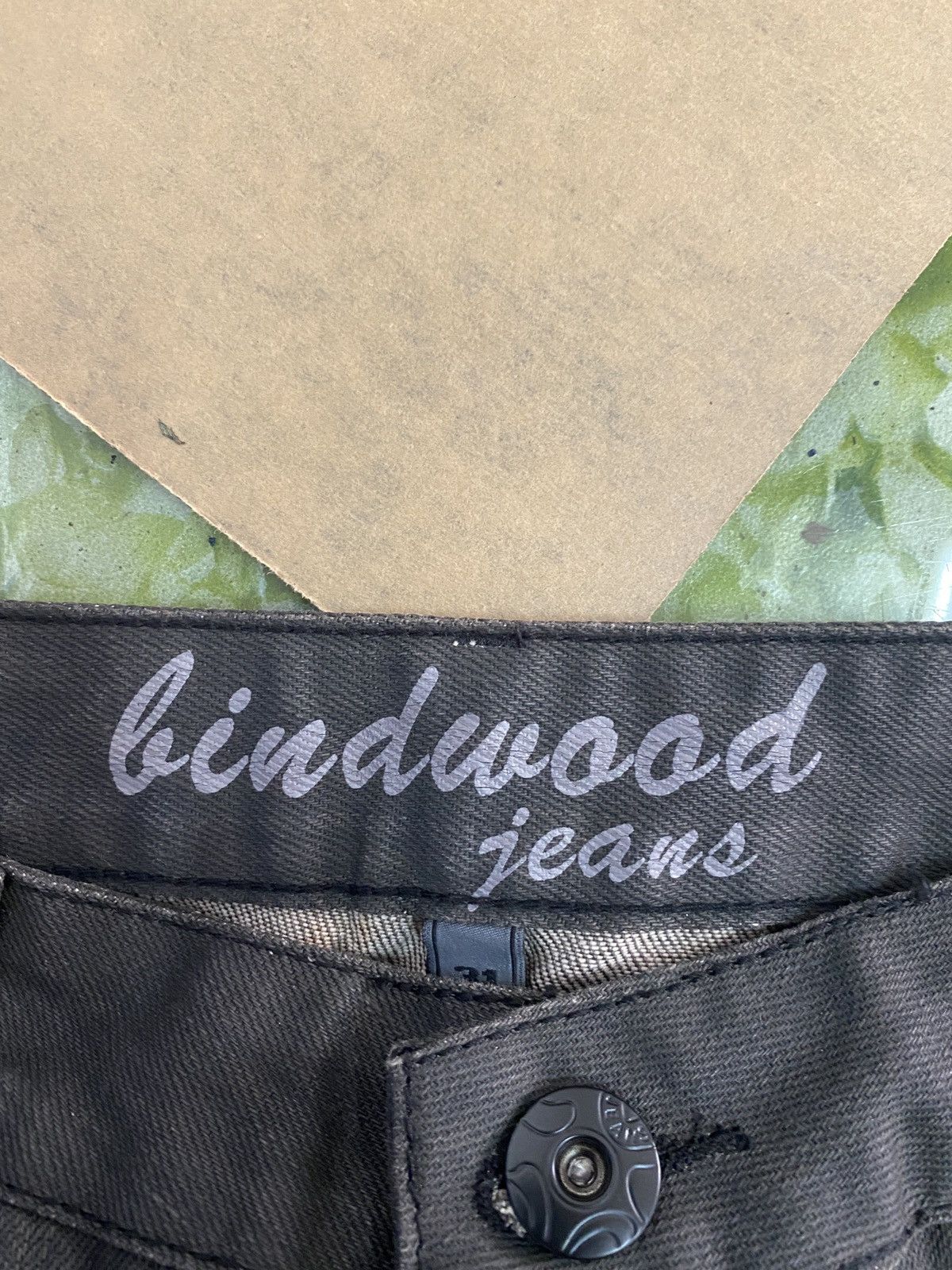 Designer × Japanese Brand × Other Japanese BINDWOOD JEANS Waxed Low Rises Pant Size US 30 / EU 46 - 22 Thumbnail