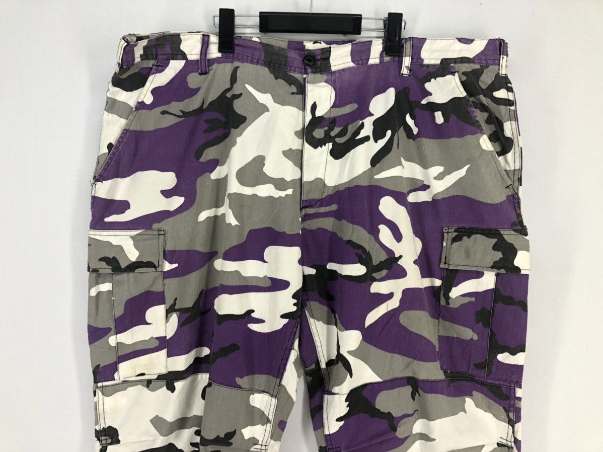 Hunter BIG SIZE 44! MILITARY PURPLE CAMO BAGGY CARGO PANTS Size US 44 / EU 60 - 2 Thumbnail