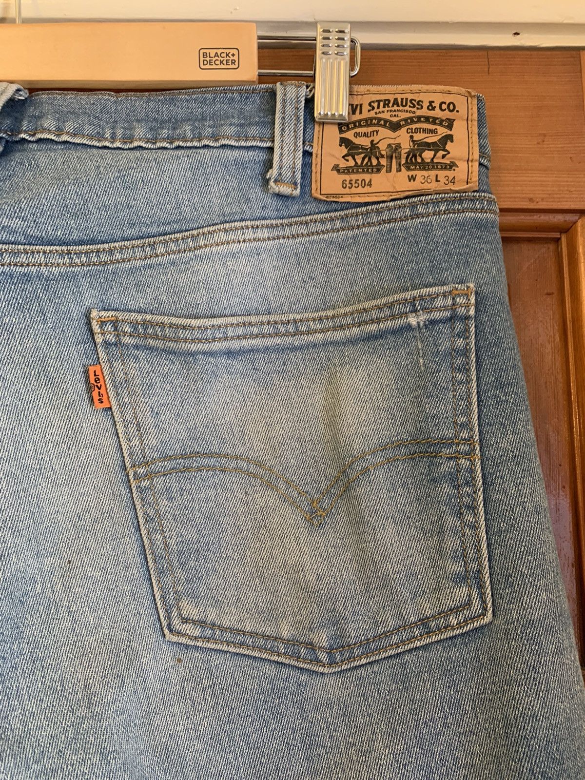 Levi's × Levi's Vintage Clothing × Vintage *RARE* Vintage Levi’s Orange Tab 65504 Denim Jeans Size US 36 / EU 52 - 8 Thumbnail