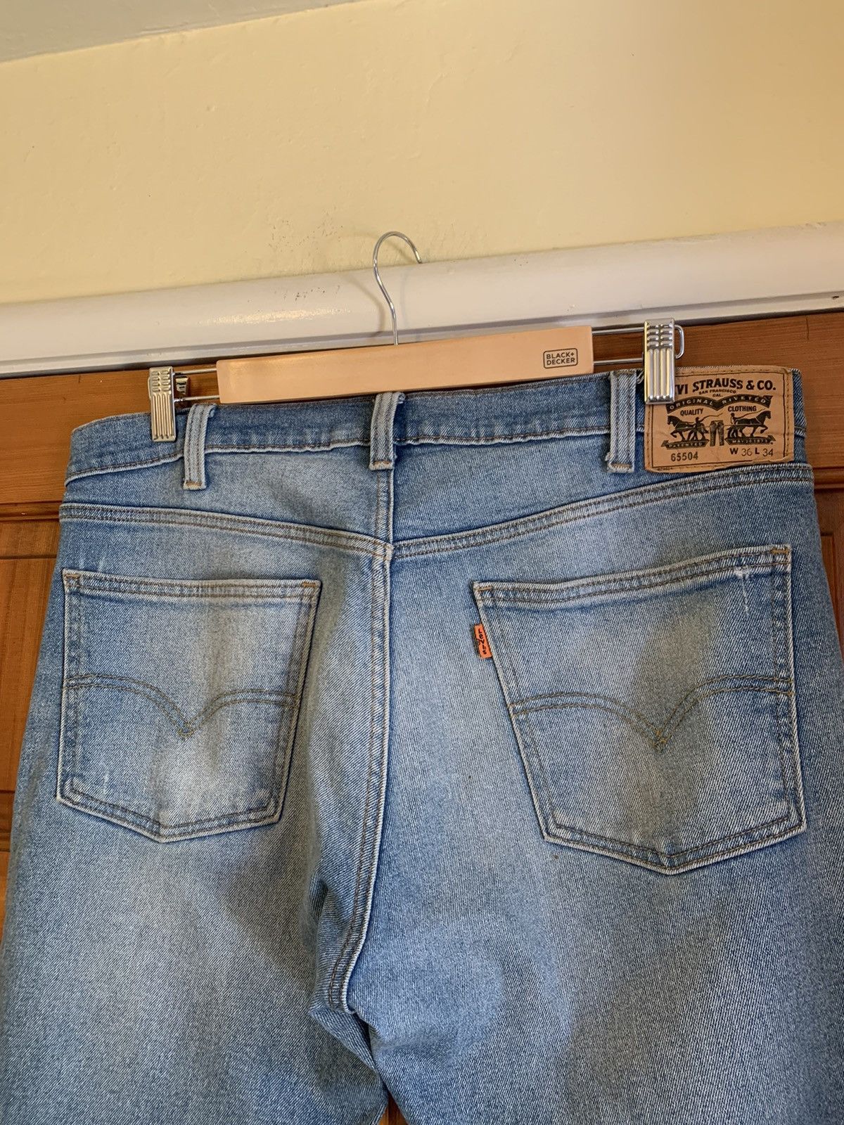 Levi's × Levi's Vintage Clothing × Vintage *RARE* Vintage Levi’s Orange Tab 65504 Denim Jeans Size US 36 / EU 52 - 4 Thumbnail