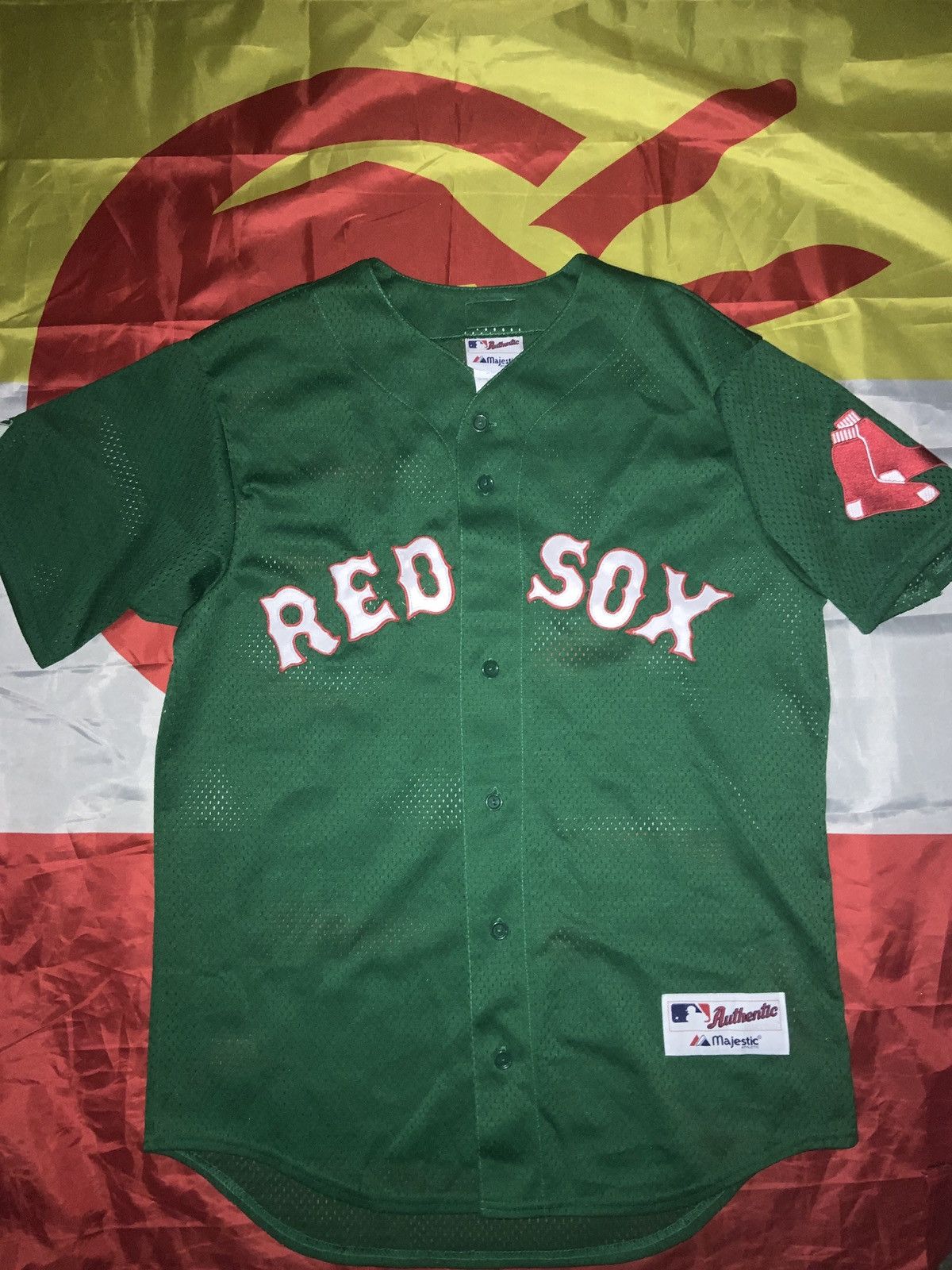 Boston Red Sox Majestic St. Patrick's Day Flex Base Authentic