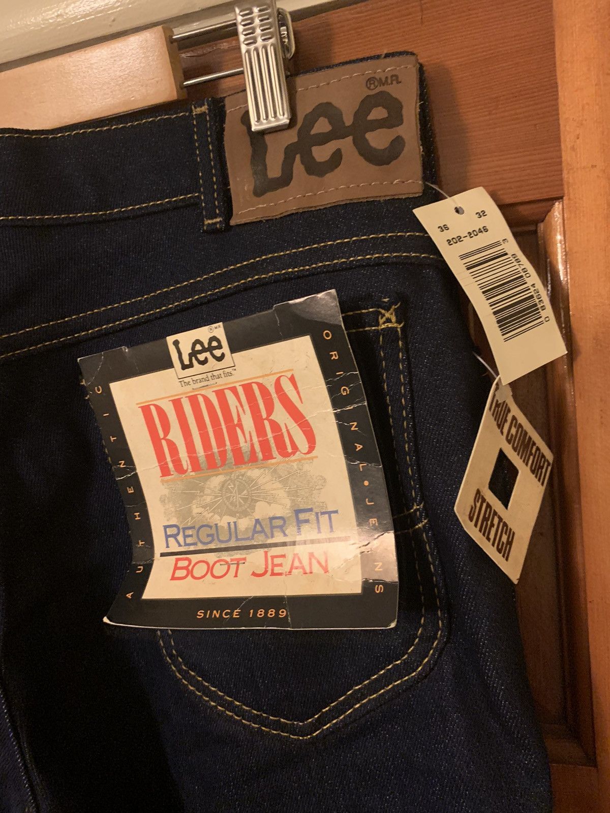 Lee × Vintage *RARE* New Vintage Lee Riders Boot Cut Denim Jeans - Size US 34 / EU 50 - 7 Thumbnail