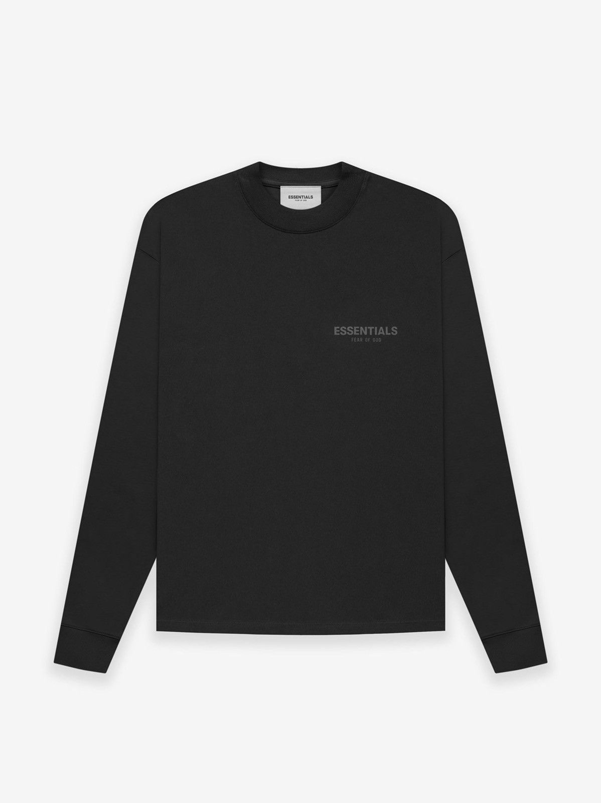 Fear of God Fear of God Essentials Black Core Long Sleeve T-Shirt  