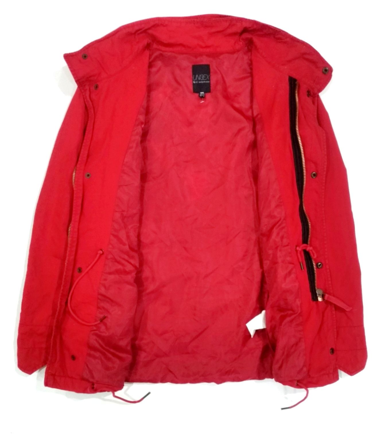 Designer × Kai Aakmann RARE! KAI-AAKMANN EMBROIDERED LOGO RED M-65  