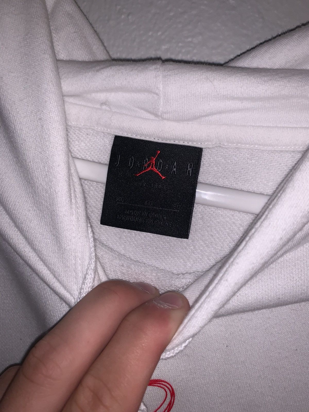 Nike Air Jordan White Hoodie Size US XL / EU 56 / 4 - 4 Thumbnail