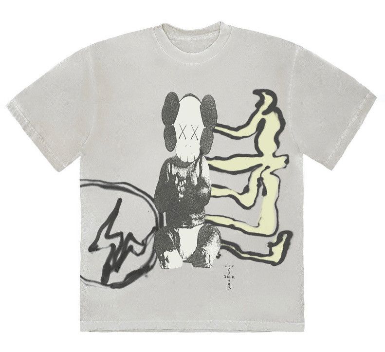 Fragment Design × Kaws × Travis Scott NWT Travis Scott Cactus Jack x Kaws For Fragment Tee - XL Size US XL / EU 56 / 4 - 1 Thumbnail