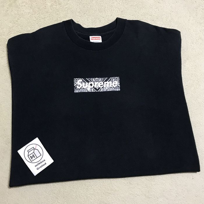 Supreme paisley deals box logo 2001