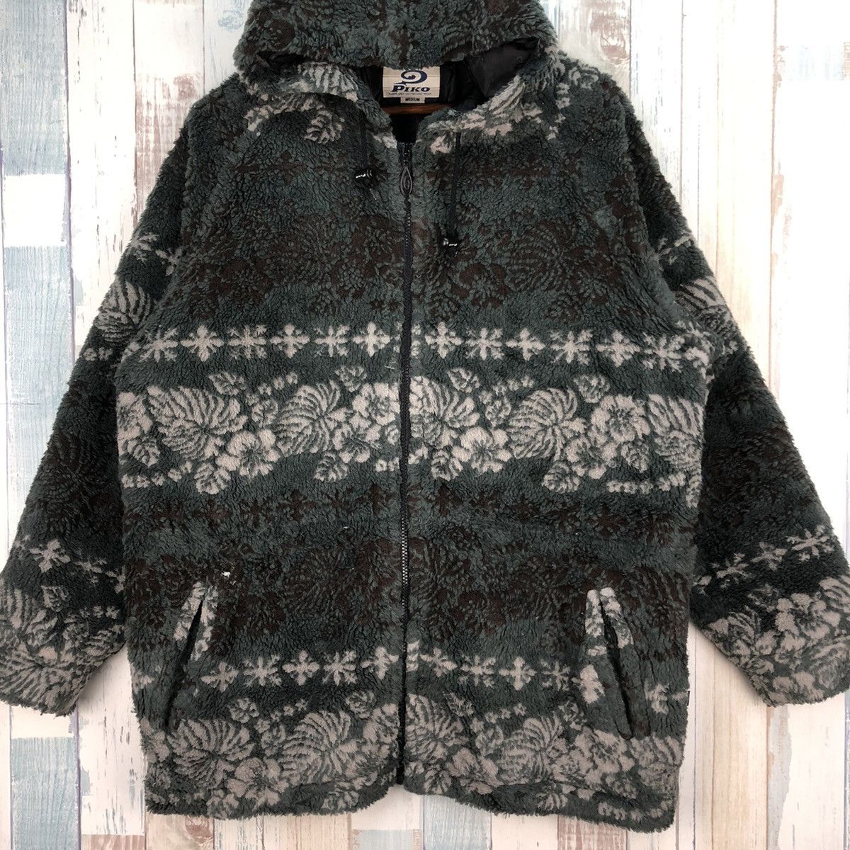 Vintage Vintage Piko Hawaiian Longboard Wear Hoodie Fleece Size US M / EU 48-50 / 2 - 4 Thumbnail
