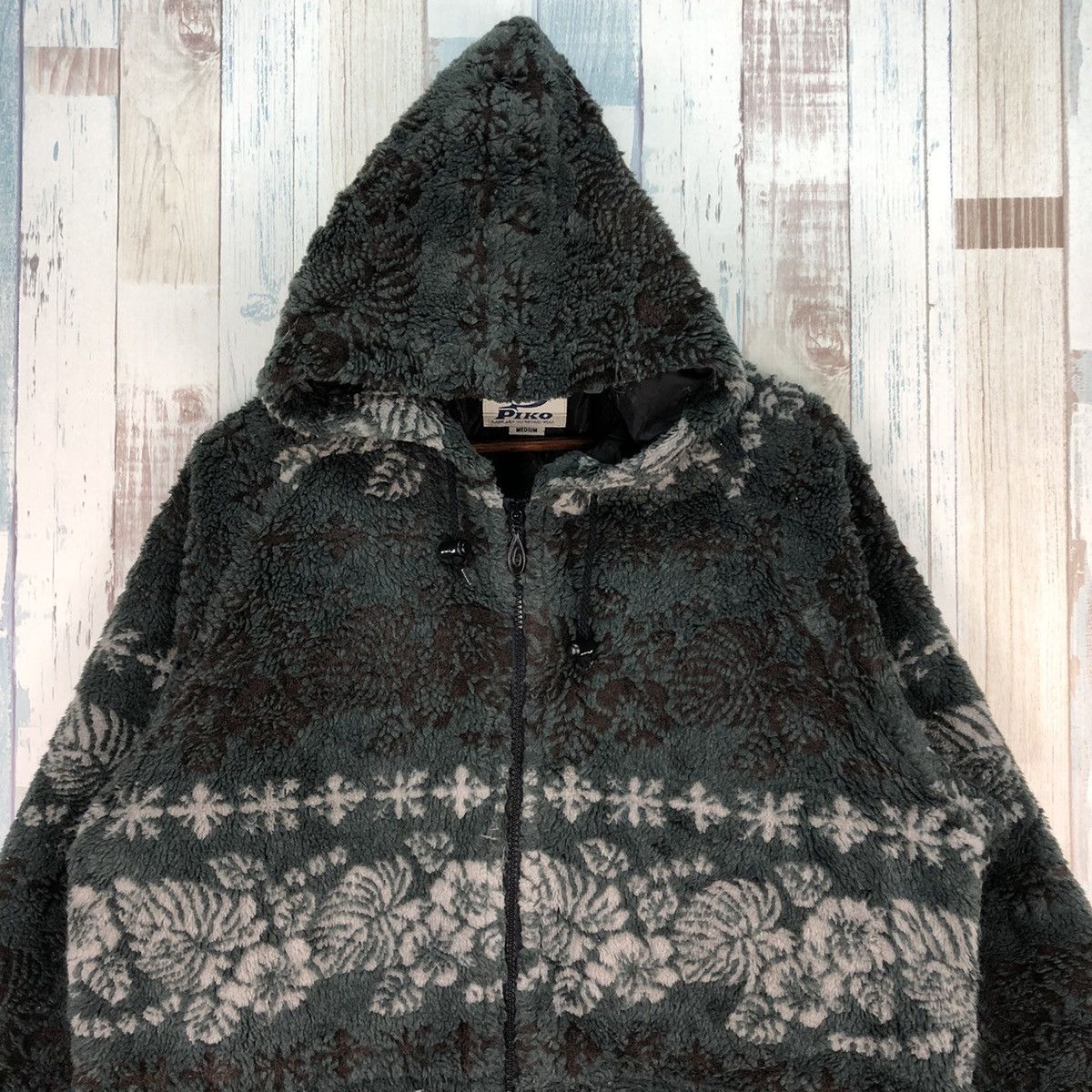 Vintage Vintage Piko Hawaiian Longboard Wear Hoodie Fleece Size US M / EU 48-50 / 2 - 3 Thumbnail