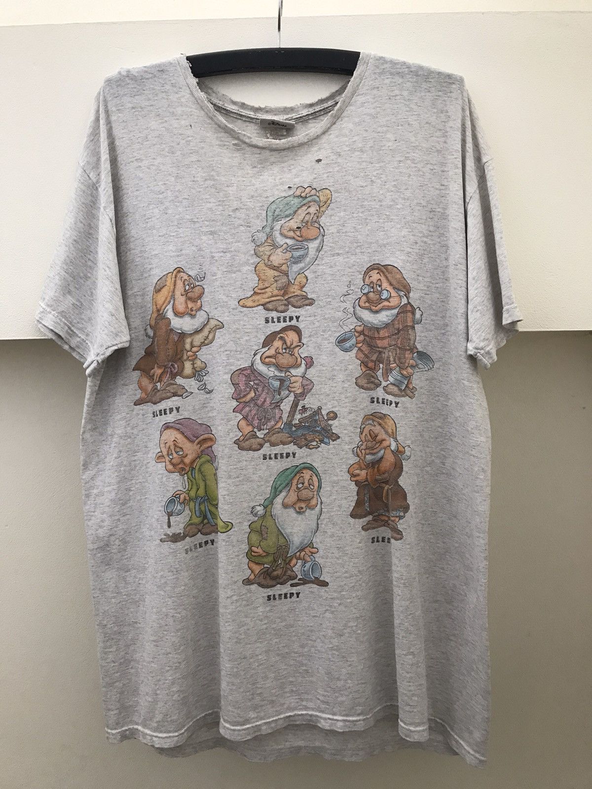 Disney × Vintage VTG 90s Snow White THE SEVEN DWARFS Sleepy Promo 
