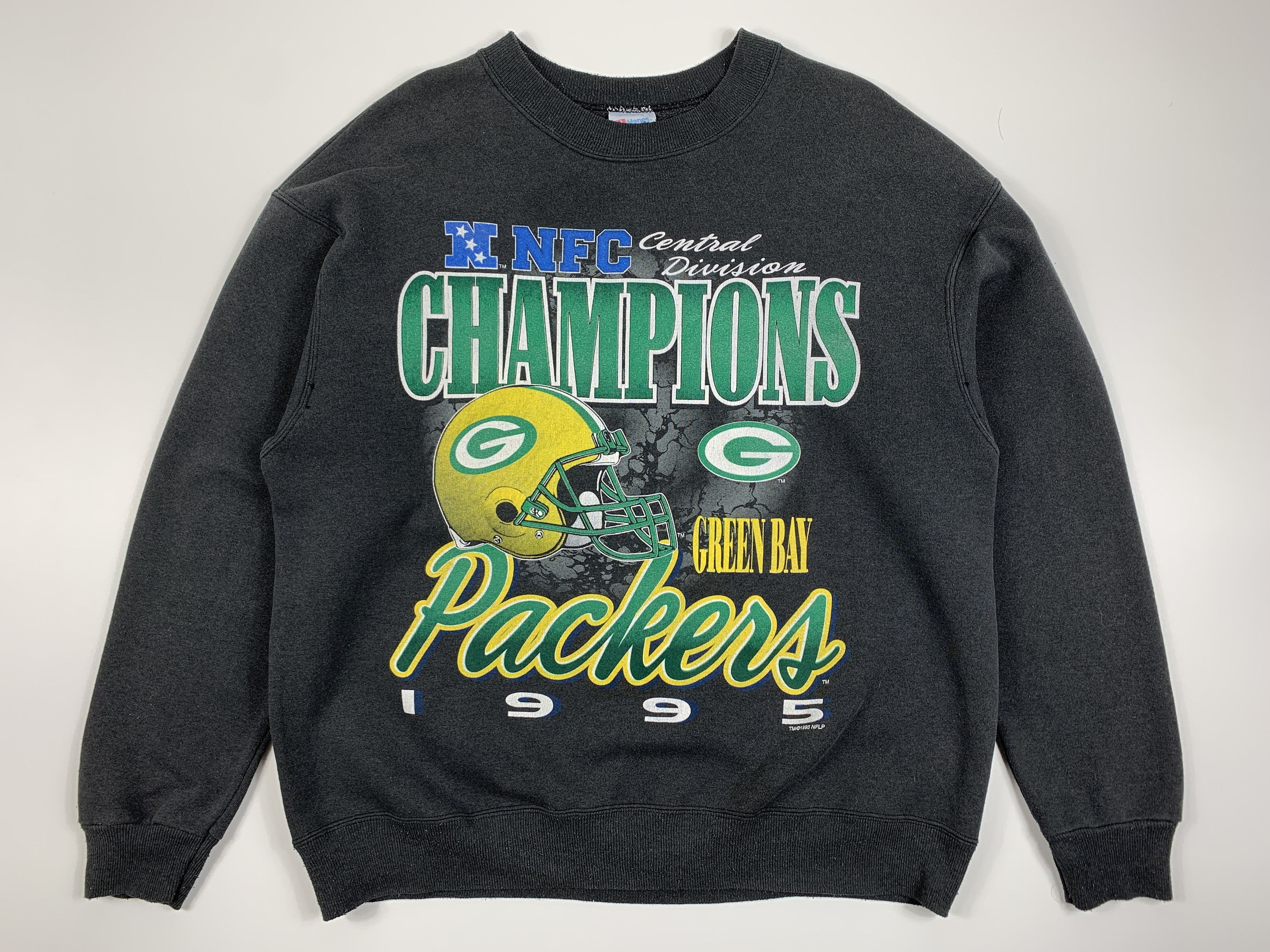 Hanes × NFL Vintage 1995 Green Bay Packers NFL Sweatshirt Pullover XL Size US XL / EU 56 / 4 - 1 Thumbnail
