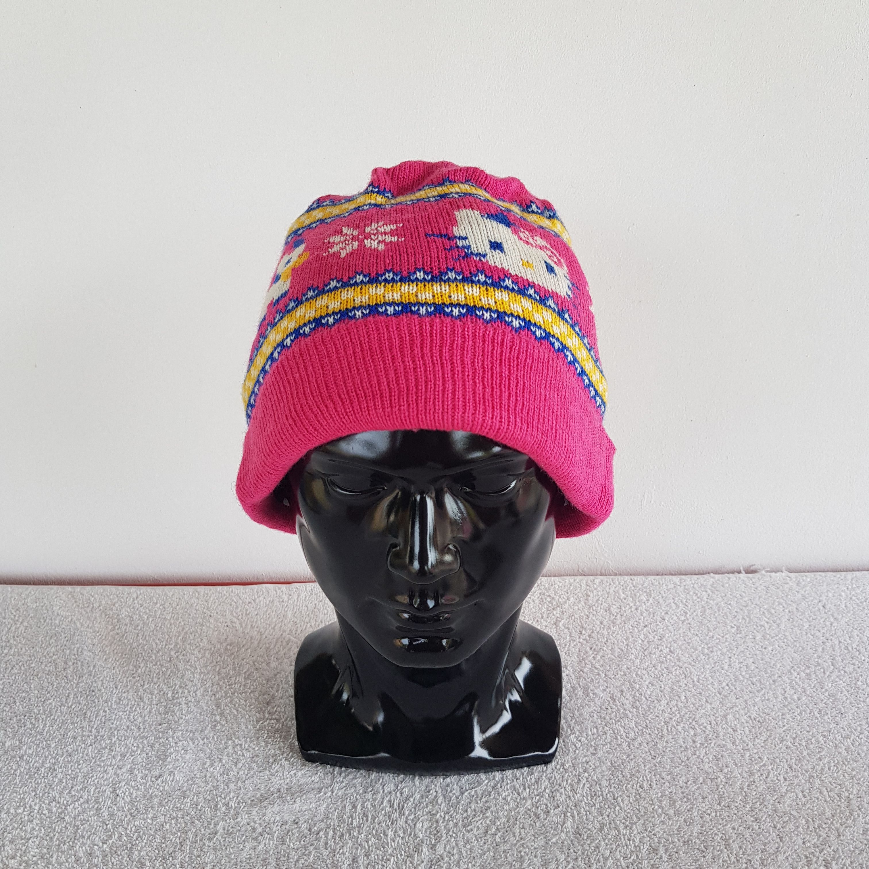Cartoon Network × Japanese Brand × Vintage Hello Kitty Beanie Japanese Anime Snow Cap Cartoon Hats Size ONE SIZE - 2 Thumbnail