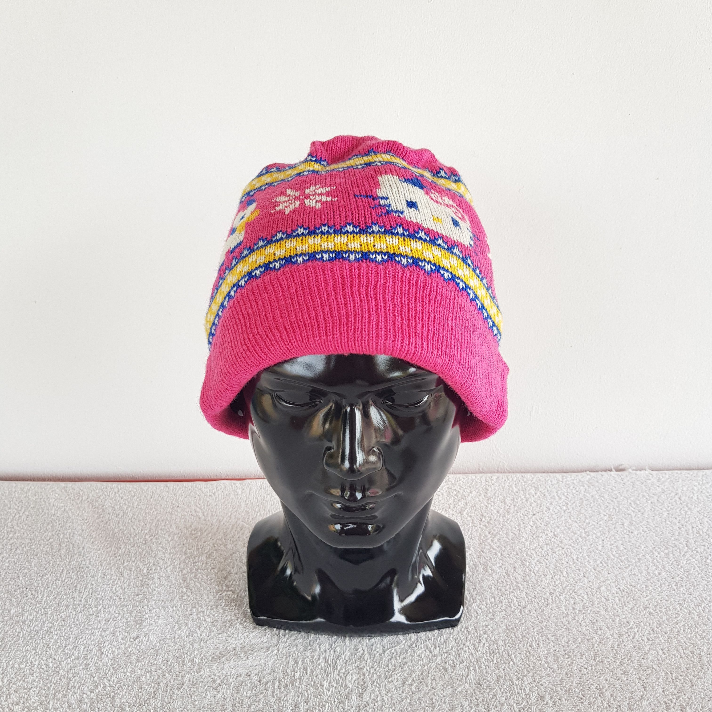 Cartoon Network × Japanese Brand × Vintage Hello Kitty Beanie Japanese Anime Snow Cap Cartoon Hats Size ONE SIZE - 3 Thumbnail