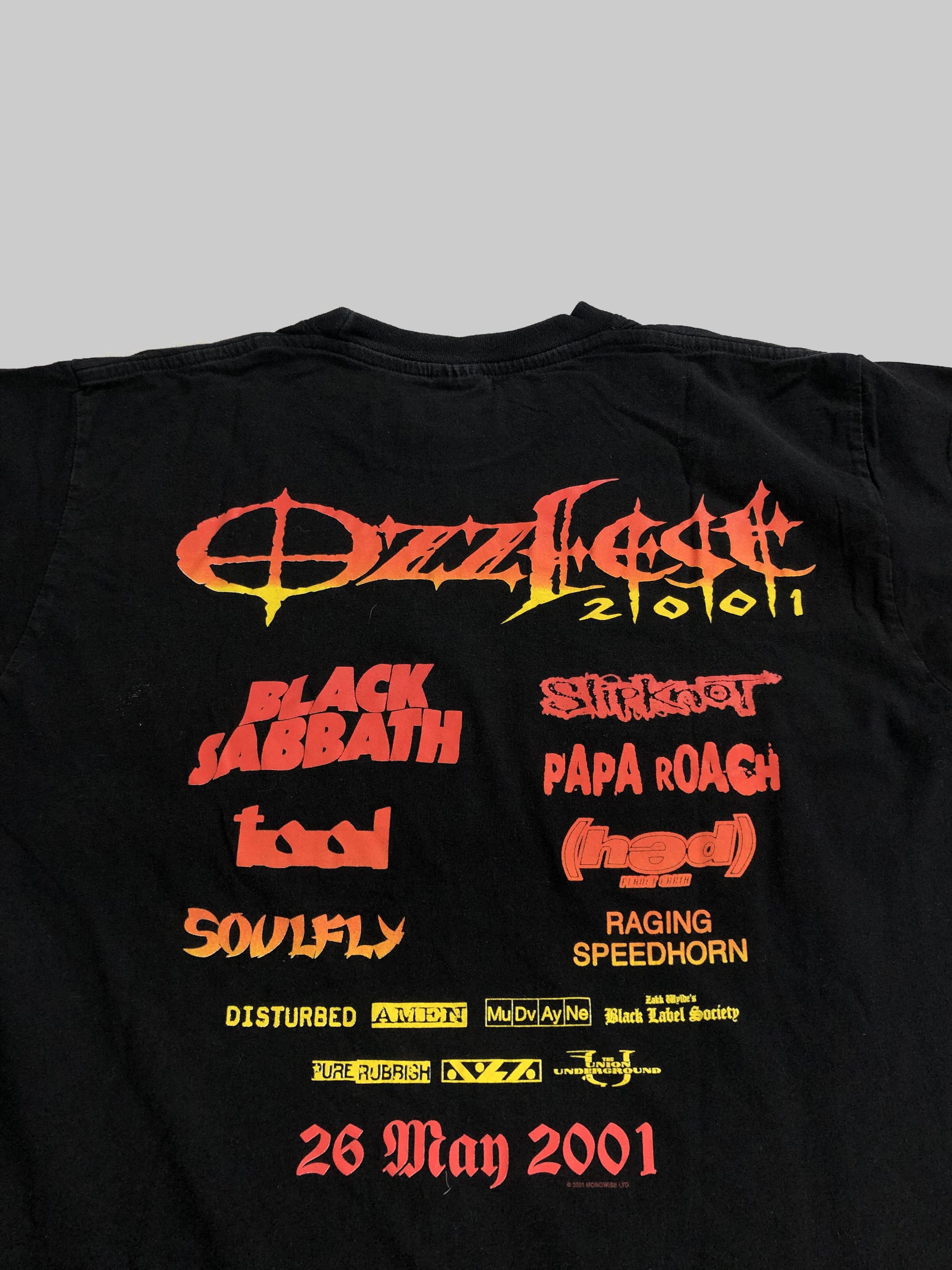 Band Tees Vintage 2001 Ozzy Osbourne Ozzfest (Marilyn Manson) Size US M / EU 48-50 / 2 - 7 Thumbnail