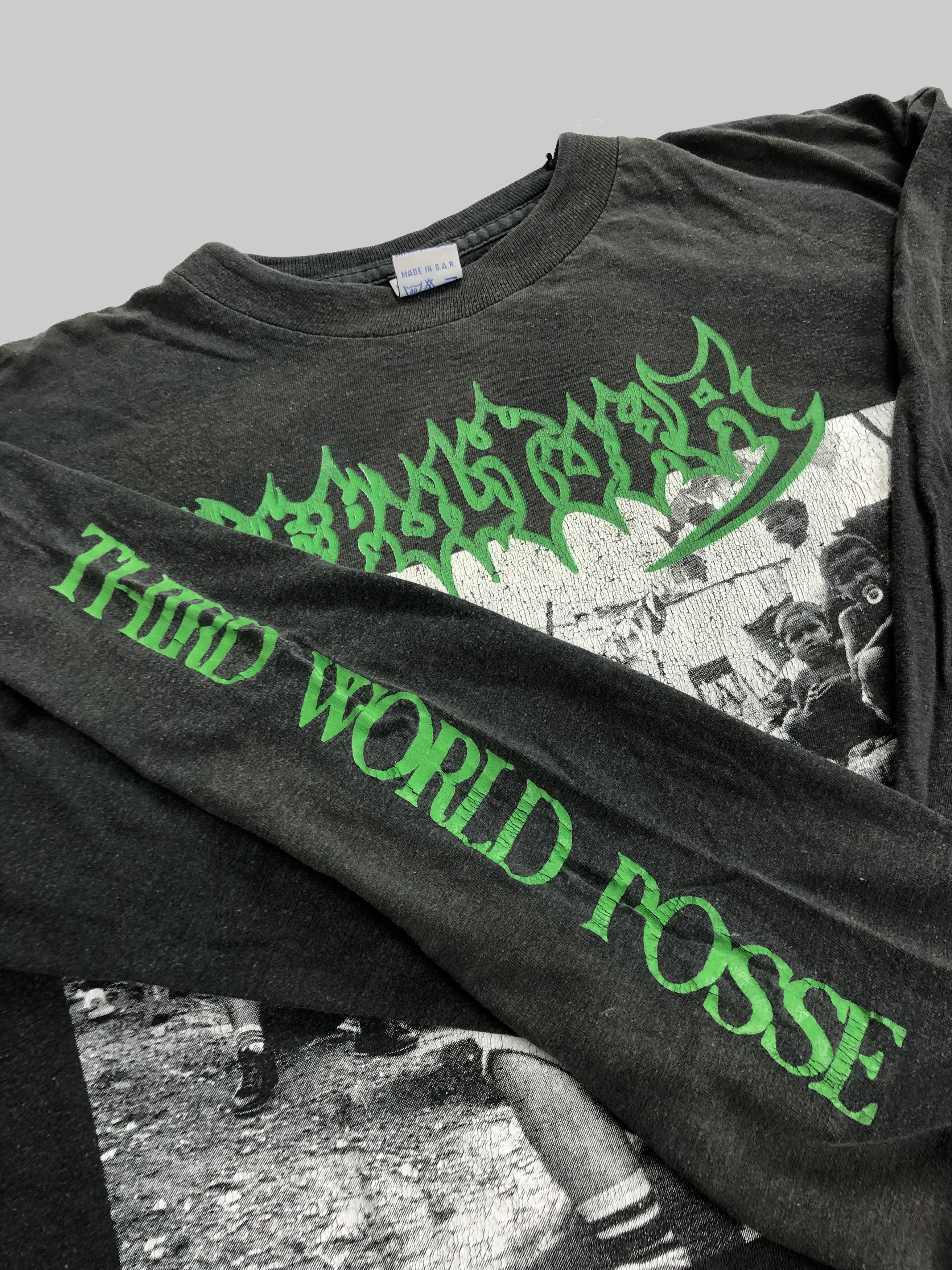 Band Tees Vintage 1992 Sepultura Third World Posse (Napalm Death) Size US XL / EU 56 / 4 - 8 Thumbnail