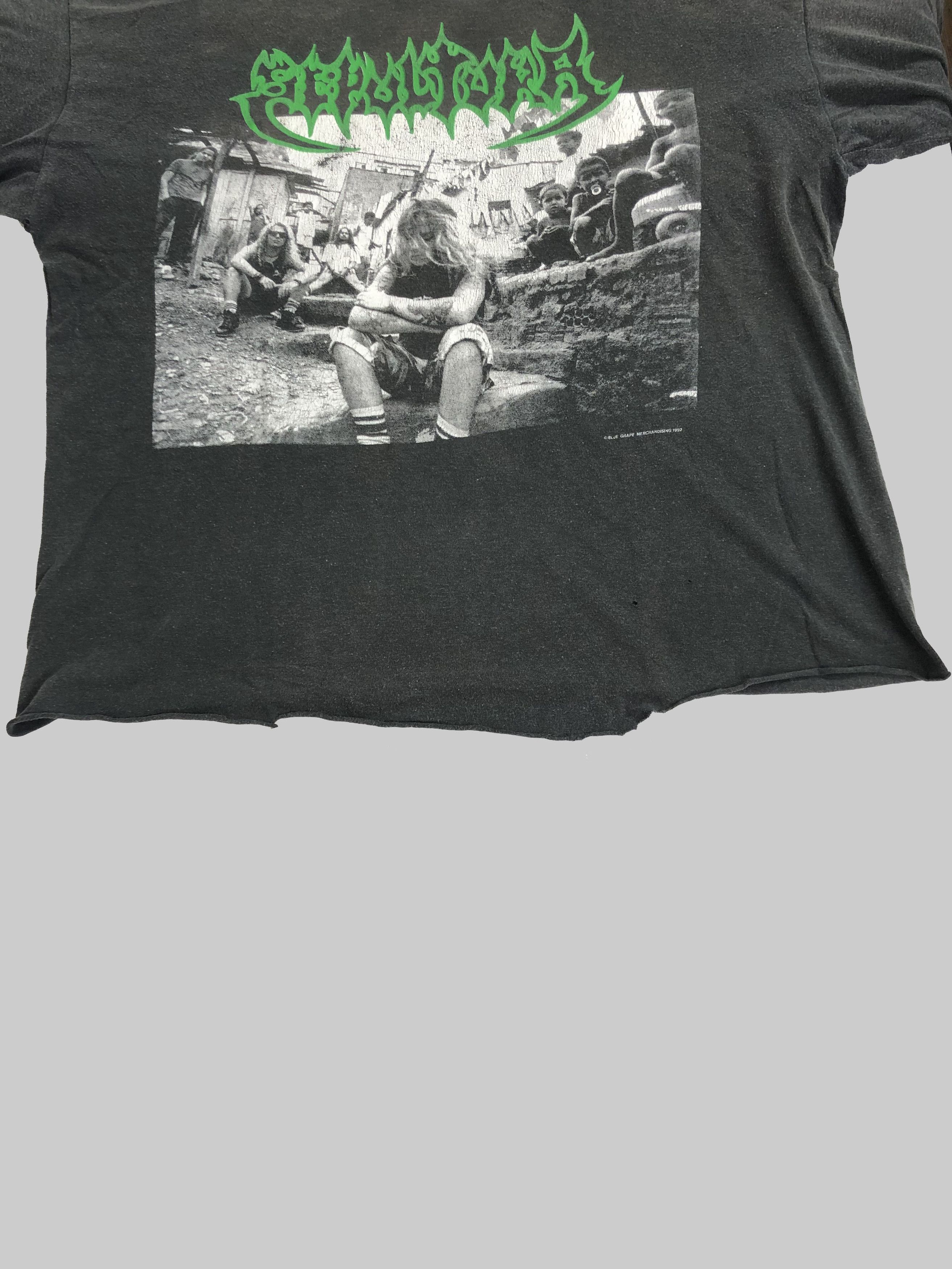 Band Tees Vintage 1992 Sepultura Third World Posse (Napalm Death) Size US XL / EU 56 / 4 - 12 Thumbnail
