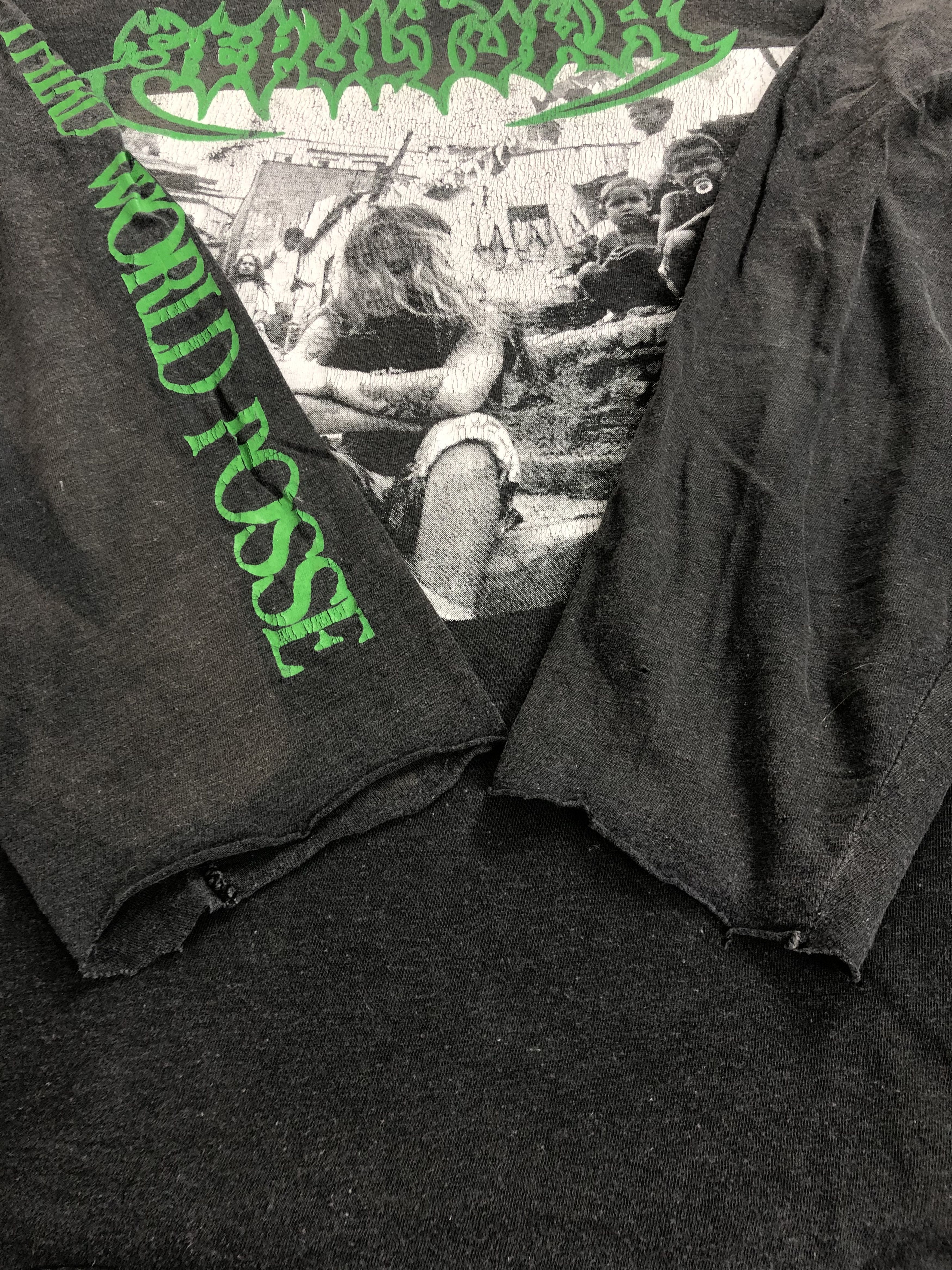 Band Tees Vintage 1992 Sepultura Third World Posse (Napalm Death) Size US XL / EU 56 / 4 - 10 Thumbnail