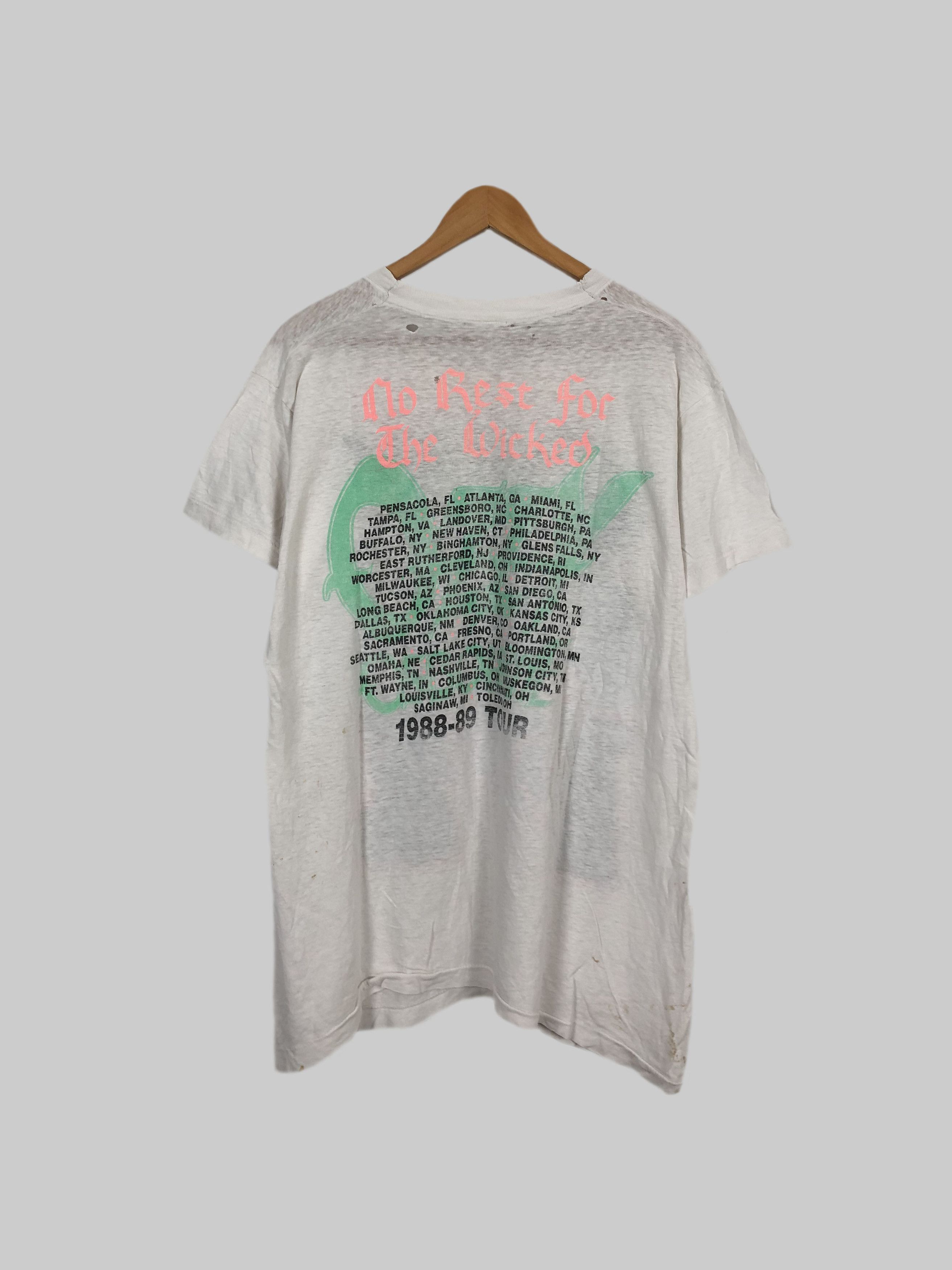 Band Tees Vintage 1988 Ozzy Osbourne (Marilyn Manson Black Sabbath) Size US L / EU 52-54 / 3 - 2 Thumbnail