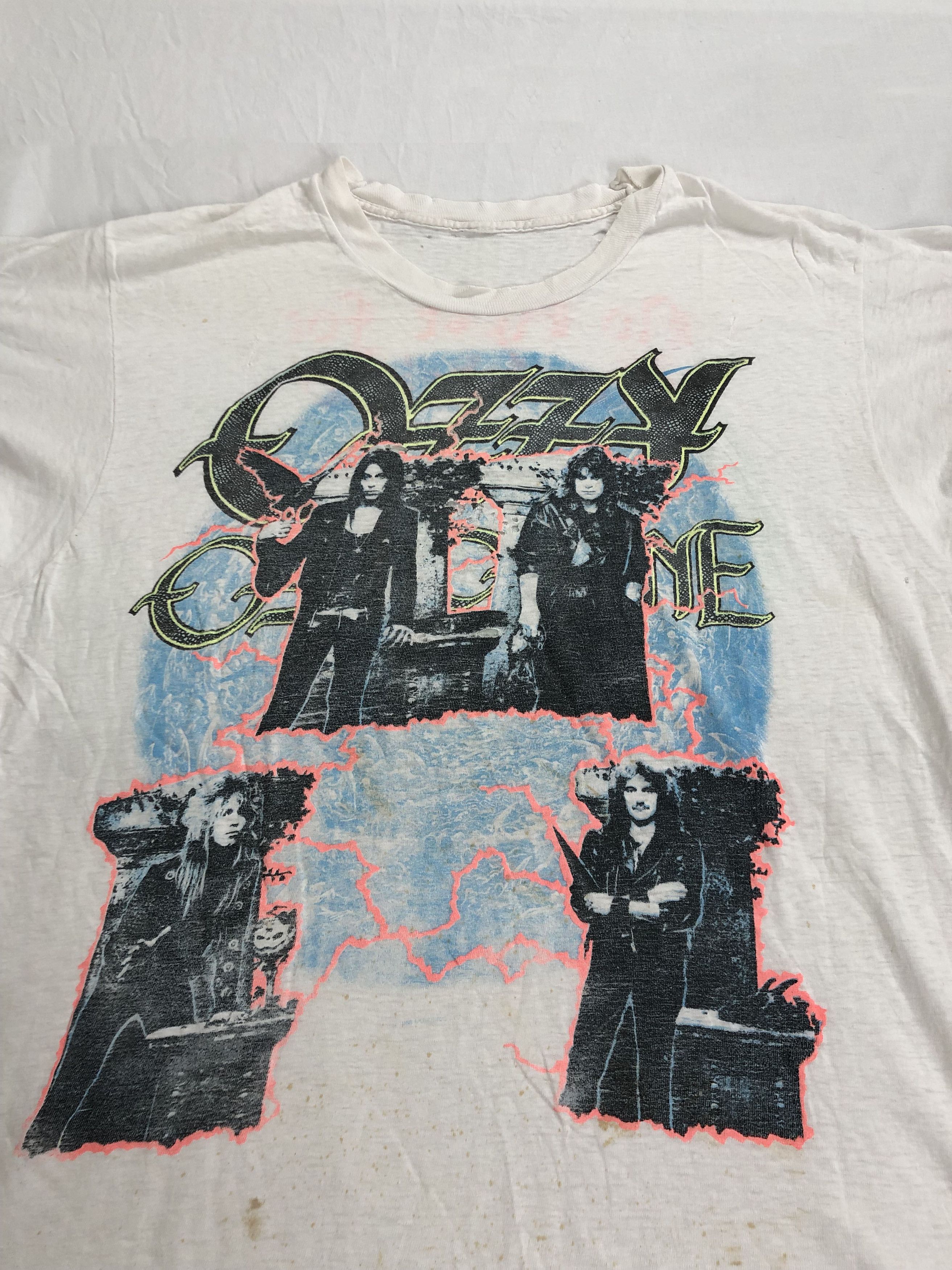 Band Tees Vintage 1988 Ozzy Osbourne (Marilyn Manson Black Sabbath) Size US L / EU 52-54 / 3 - 3 Thumbnail