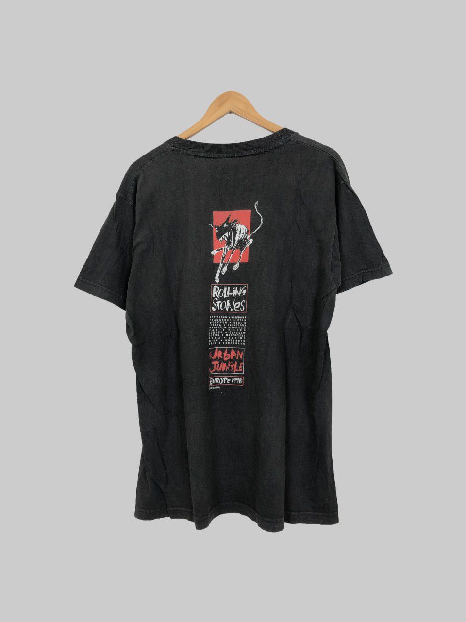 Band Tees Vintage 1990 Rolling Stones (Led Zeppelin Pink Floyd AC/DC) Size US L / EU 52-54 / 3 - 2 Thumbnail