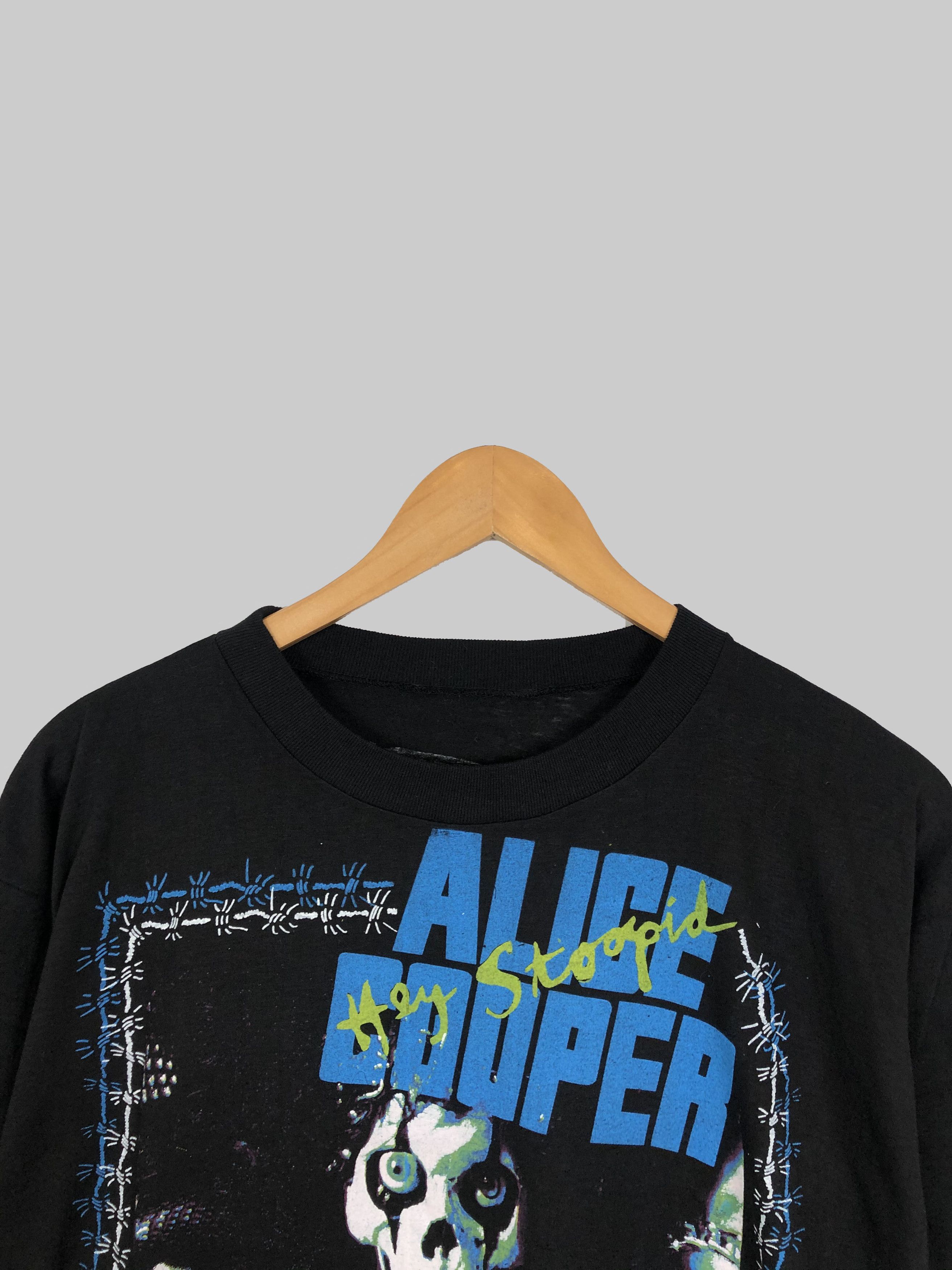 Band Tees Vintage 1991 Alice Cooper Hey Stoopid (Iggy Pop Elton John) Size US L / EU 52-54 / 3 - 3 Thumbnail
