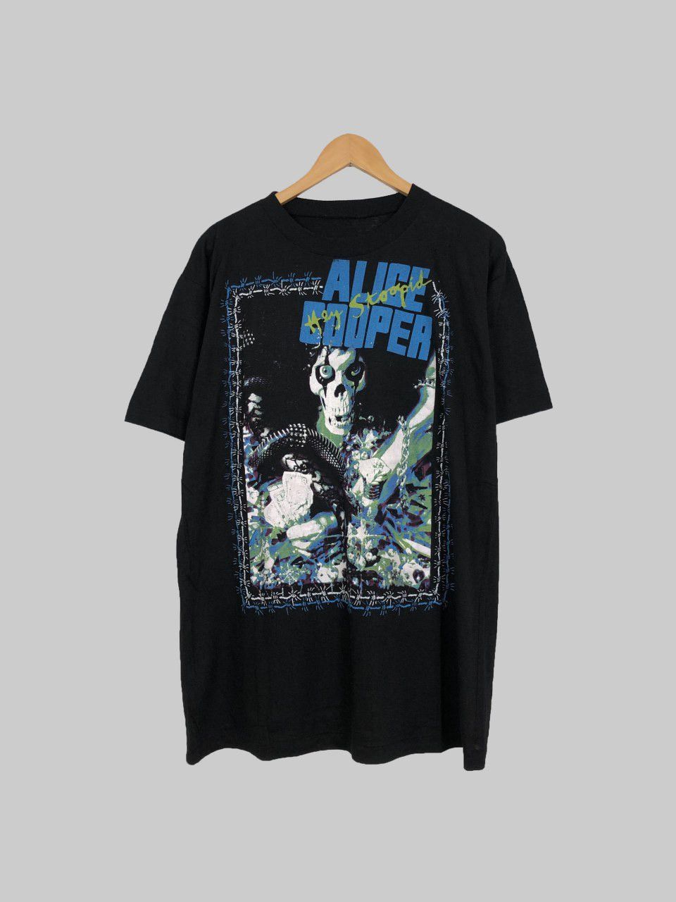 Band Tees Vintage 1991 Alice Cooper Hey Stoopid (Iggy Pop Elton John) Size US L / EU 52-54 / 3 - 1 Thumbnail