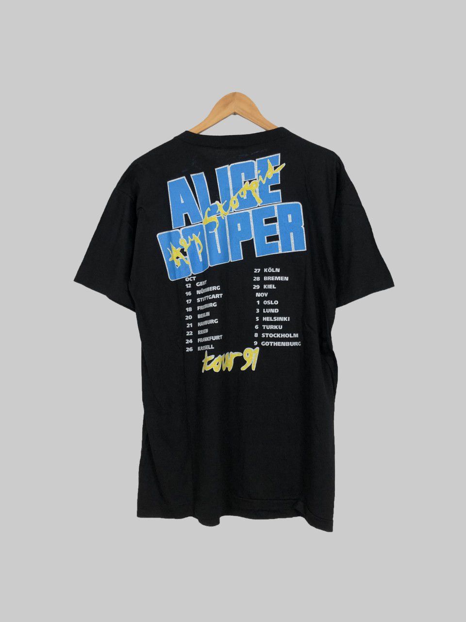 Band Tees Vintage 1991 Alice Cooper Hey Stoopid (Iggy Pop Elton John) Size US L / EU 52-54 / 3 - 2 Thumbnail