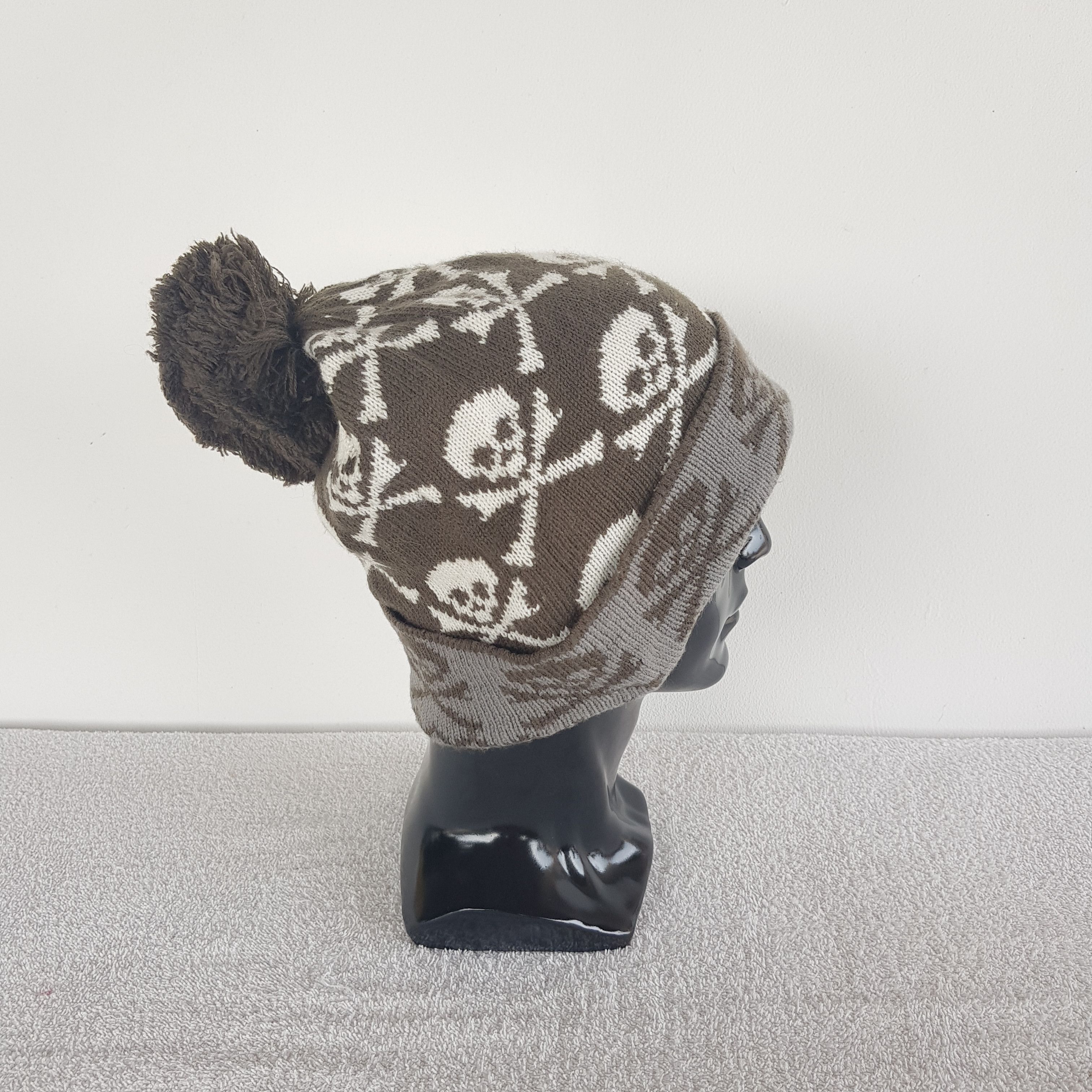 Japanese Brand × Vintage Japanese Skulls Beanie Snow Cap Hats - AC10195. Size ONE SIZE - 3 Thumbnail