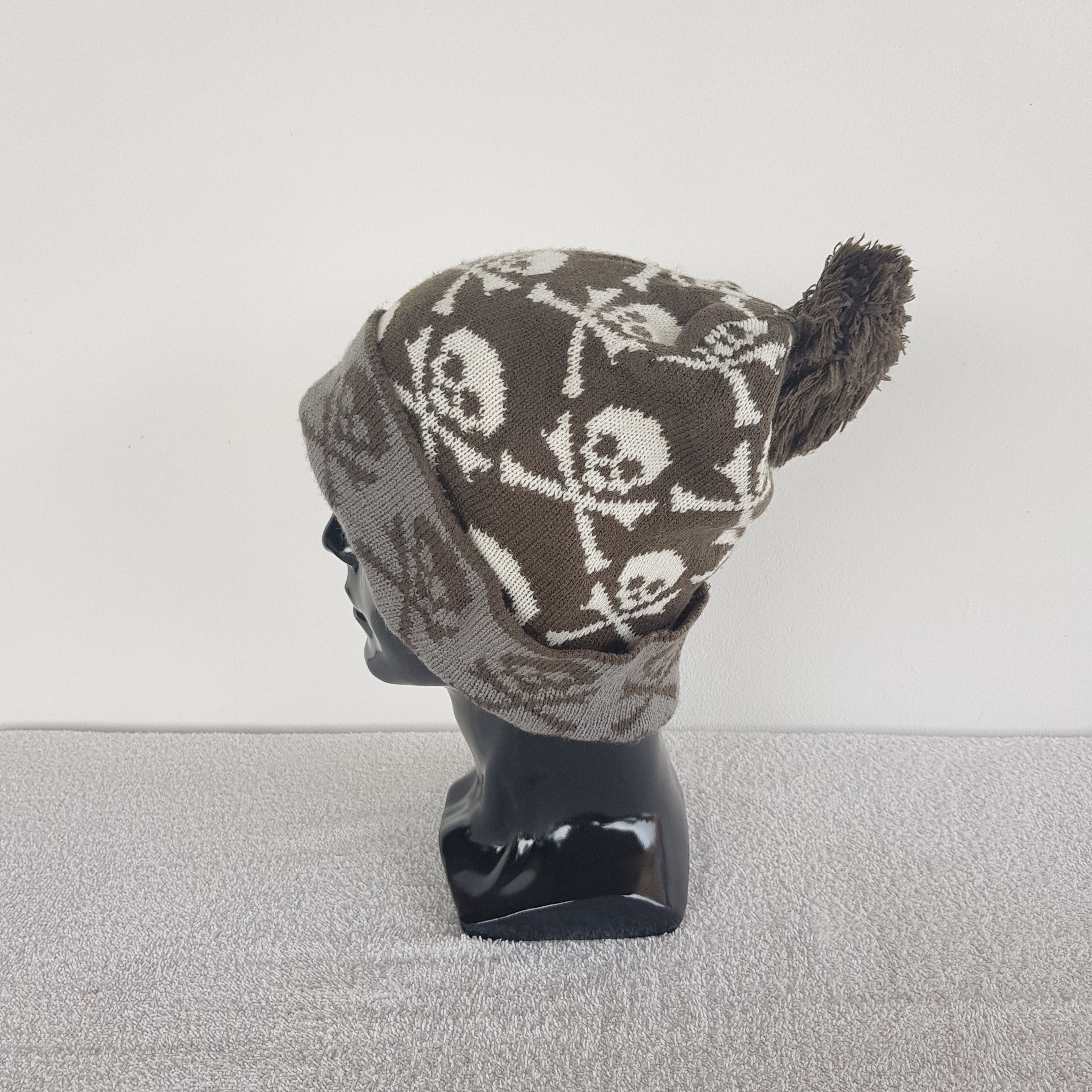 Japanese Brand × Vintage Japanese Skulls Beanie Snow Cap Hats - AC10195. Size ONE SIZE - 5 Thumbnail
