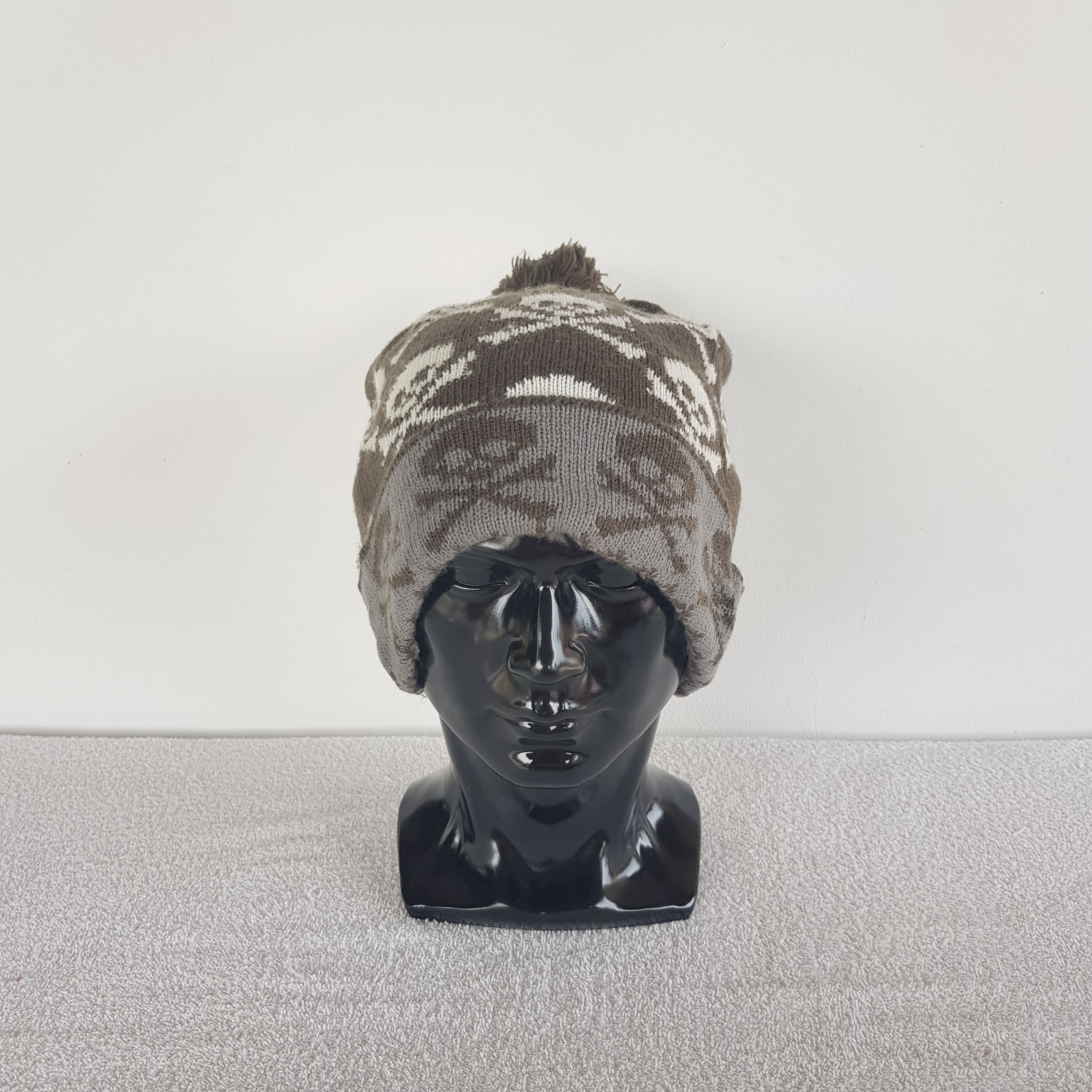 Japanese Brand × Vintage Japanese Skulls Beanie Snow Cap Hats - AC10195. Size ONE SIZE - 2 Thumbnail