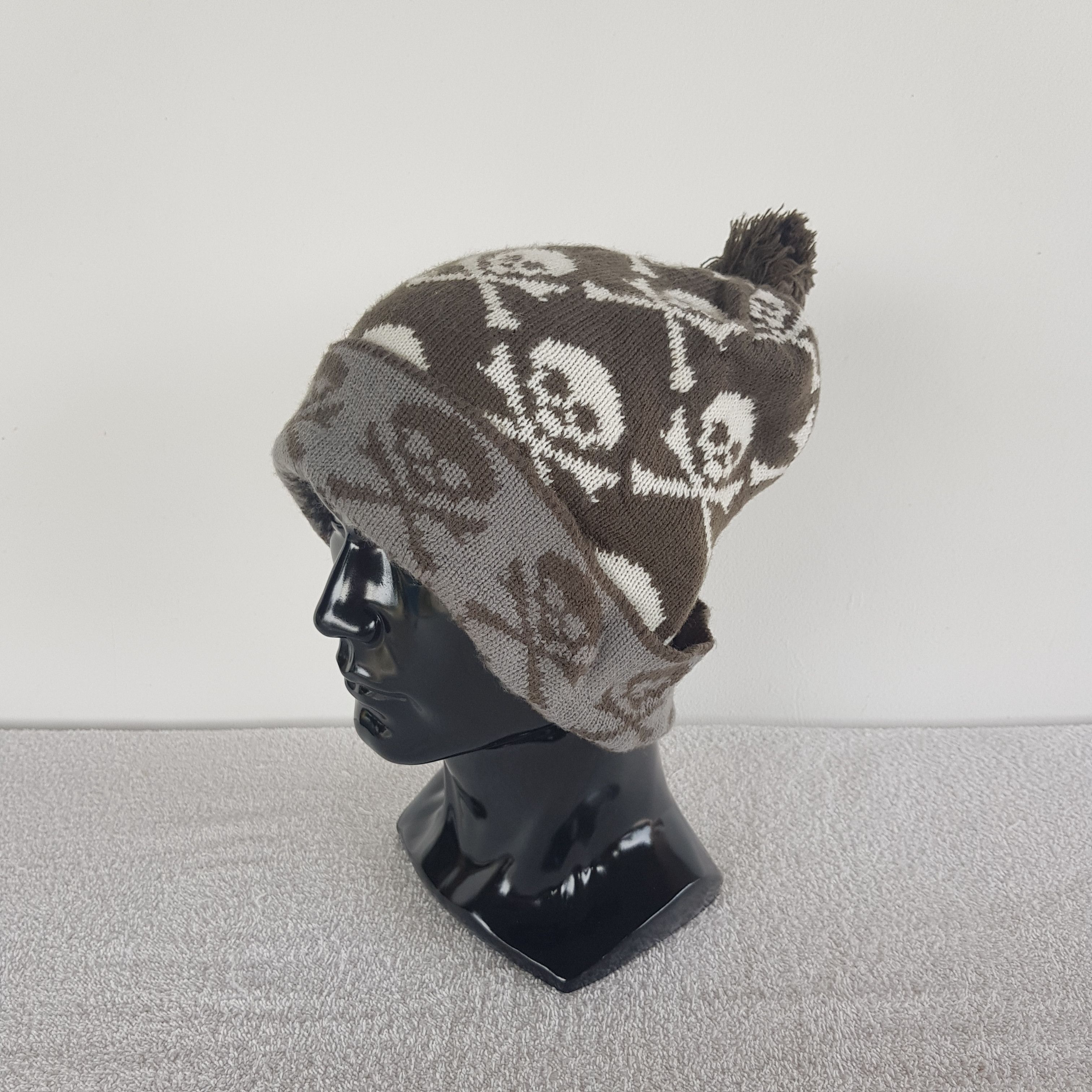 Japanese Brand × Vintage Japanese Skulls Beanie Snow Cap Hats - AC10195. Size ONE SIZE - 1 Thumbnail