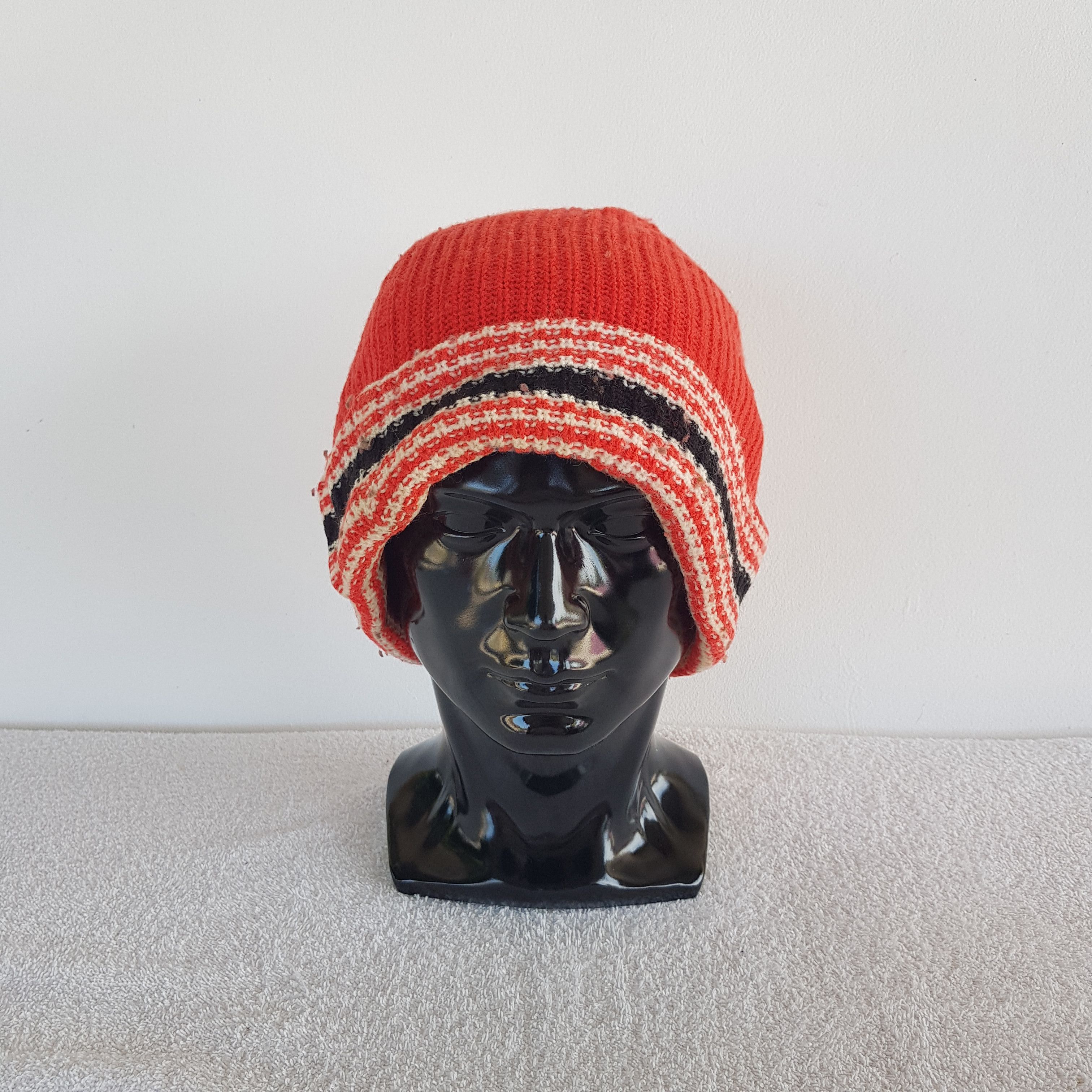 Japanese Brand × Vintage Unknown Japanese Beanie Snow Cap Knitted Crochet Hats Size ONE SIZE - 2 Thumbnail