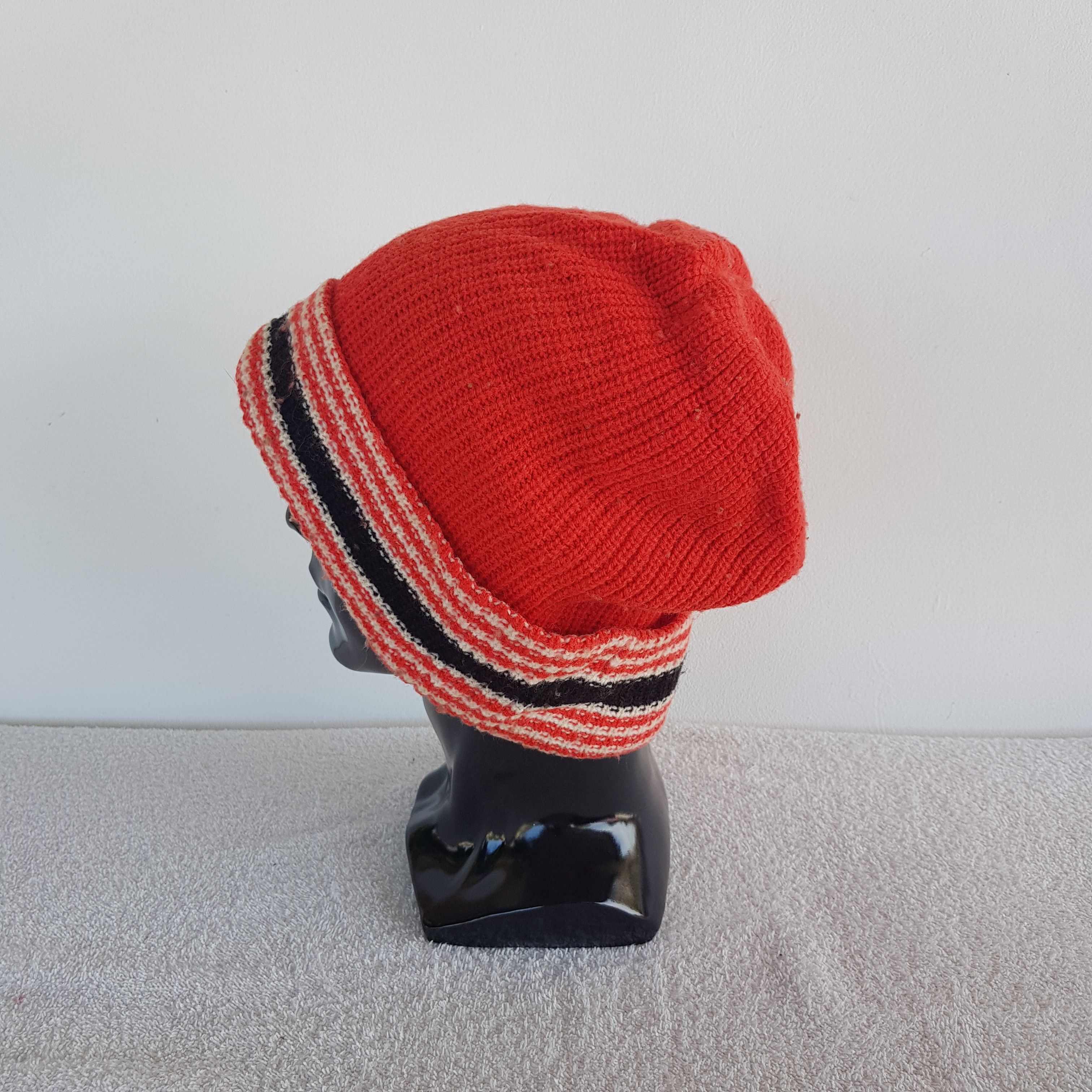 Japanese Brand × Vintage Unknown Japanese Beanie Snow Cap Knitted Crochet Hats Size ONE SIZE - 4 Thumbnail