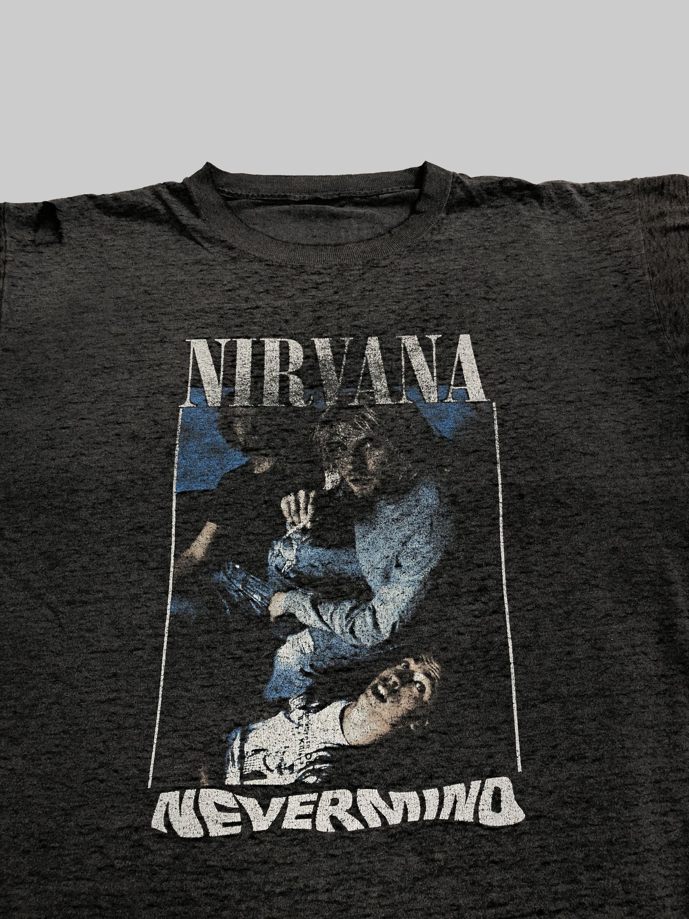 Band Tees Vintage 90s Nirvana Nevermind Kurt Cobain Travis Scott Size US XL / EU 56 / 4 - 4 Thumbnail