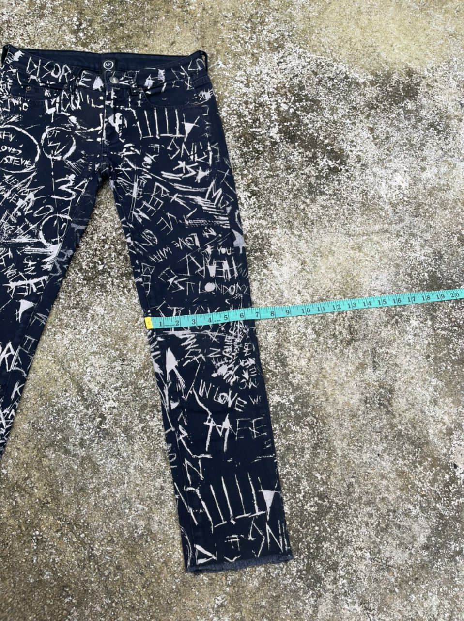 Alexander McQueen McQ By Alexander McQueen Graffiti Print Skinny Jeans Size US 28 / EU 44 - 23 Thumbnail