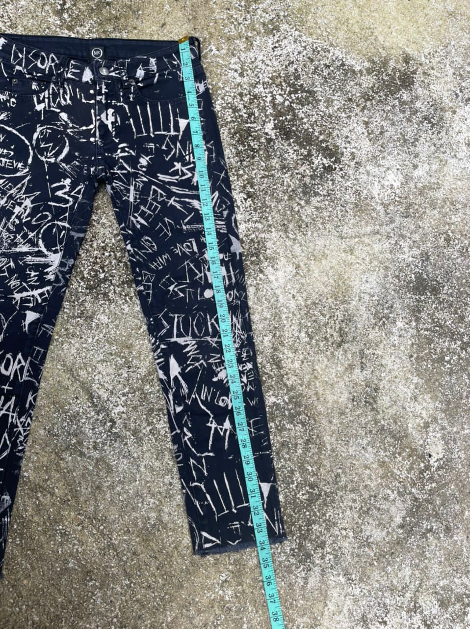 Alexander McQueen McQ By Alexander McQueen Graffiti Print Skinny Jeans Size US 28 / EU 44 - 18 Thumbnail