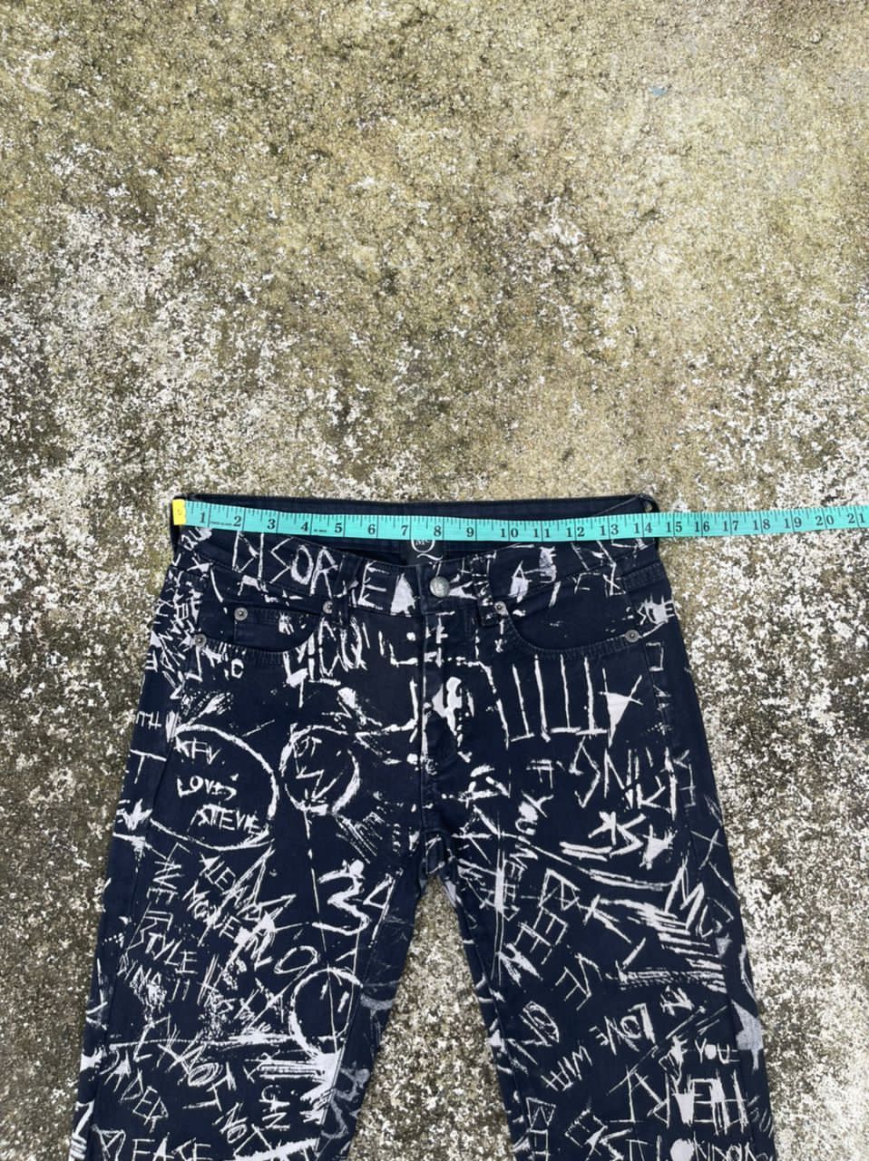Alexander McQueen McQ By Alexander McQueen Graffiti Print Skinny Jeans Size US 28 / EU 44 - 17 Thumbnail