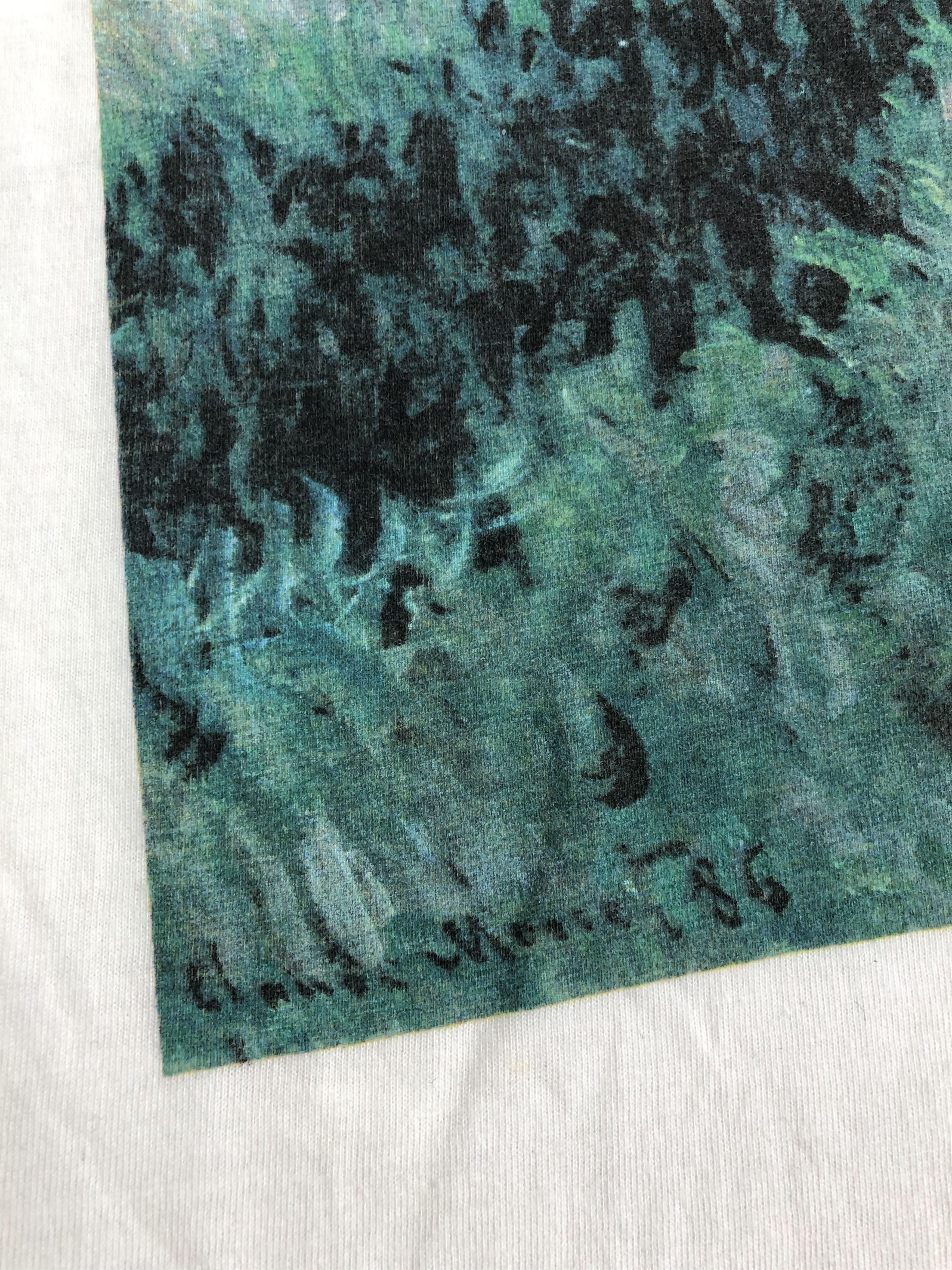 Arts & Science Vintage 90s Claude Monet Woman with a Parasol Salvador Dali Size US XL / EU 56 / 4 - 4 Thumbnail