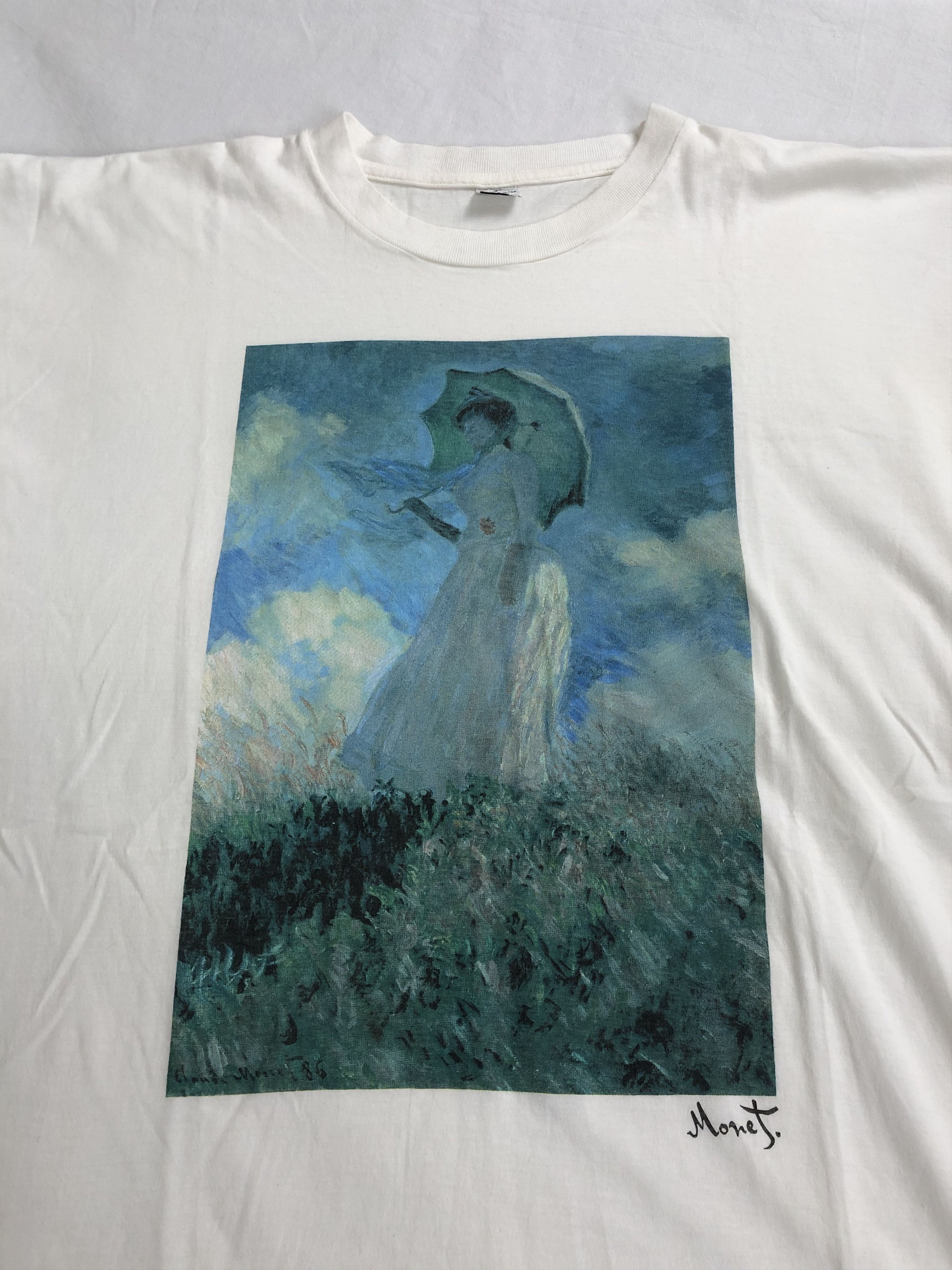 Arts & Science Vintage 90s Claude Monet Woman with a Parasol Salvador Dali Size US XL / EU 56 / 4 - 2 Thumbnail