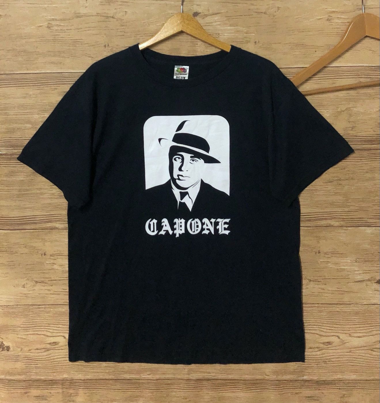 Vintage Vintage Capone T shirt L Movie Gangster Scarface Al Capone ...