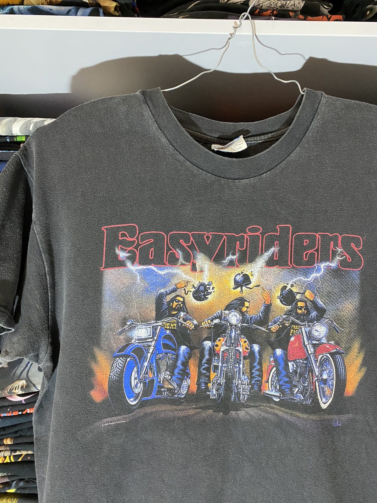 Harley Davidson × Vintage Vintage Easyriders T-shirt like 3d emblem ...