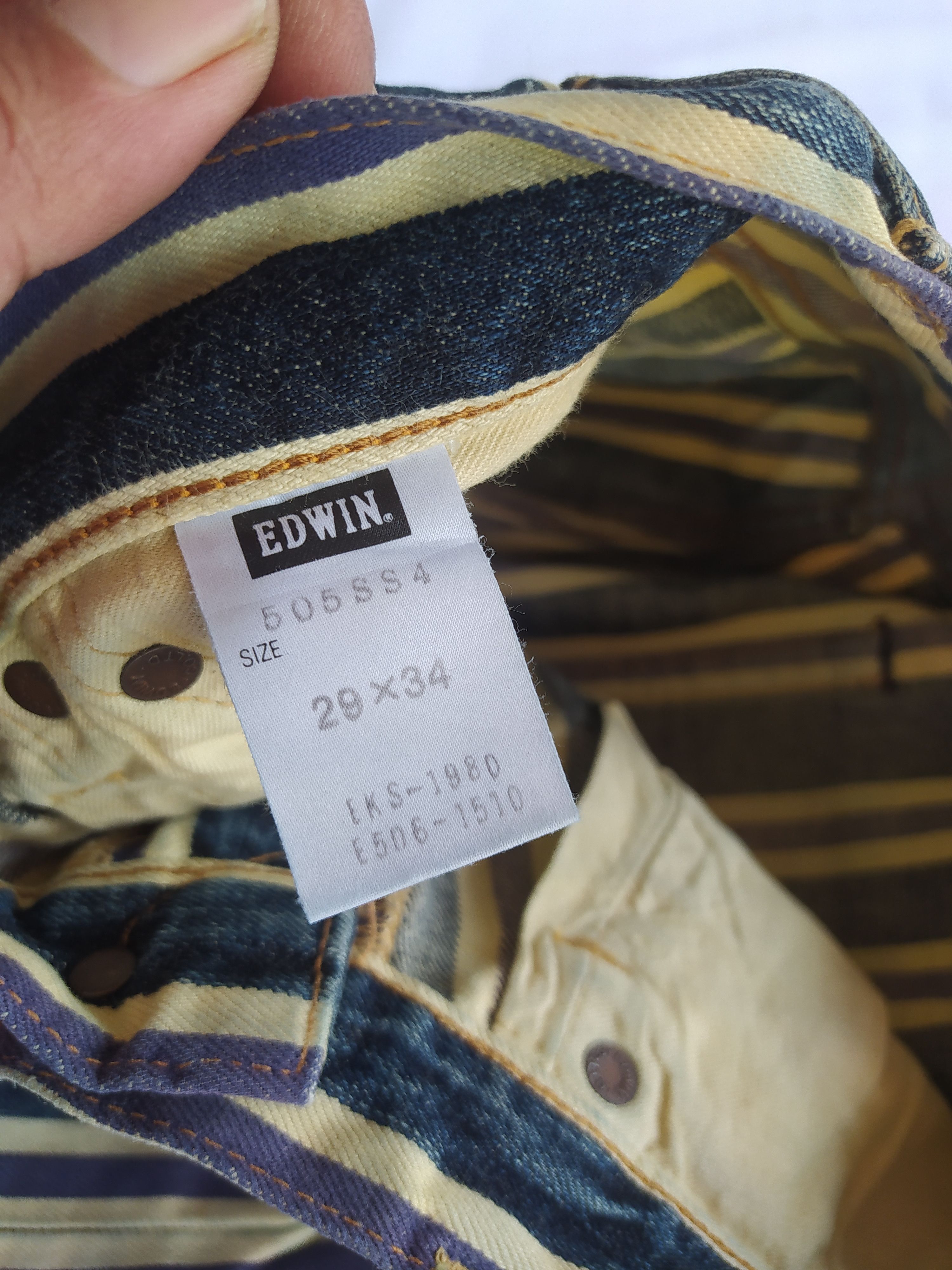 Edwin 🔥Rare Vintage selvage edwin jeans Size US 30 / EU 46 - 9 Thumbnail