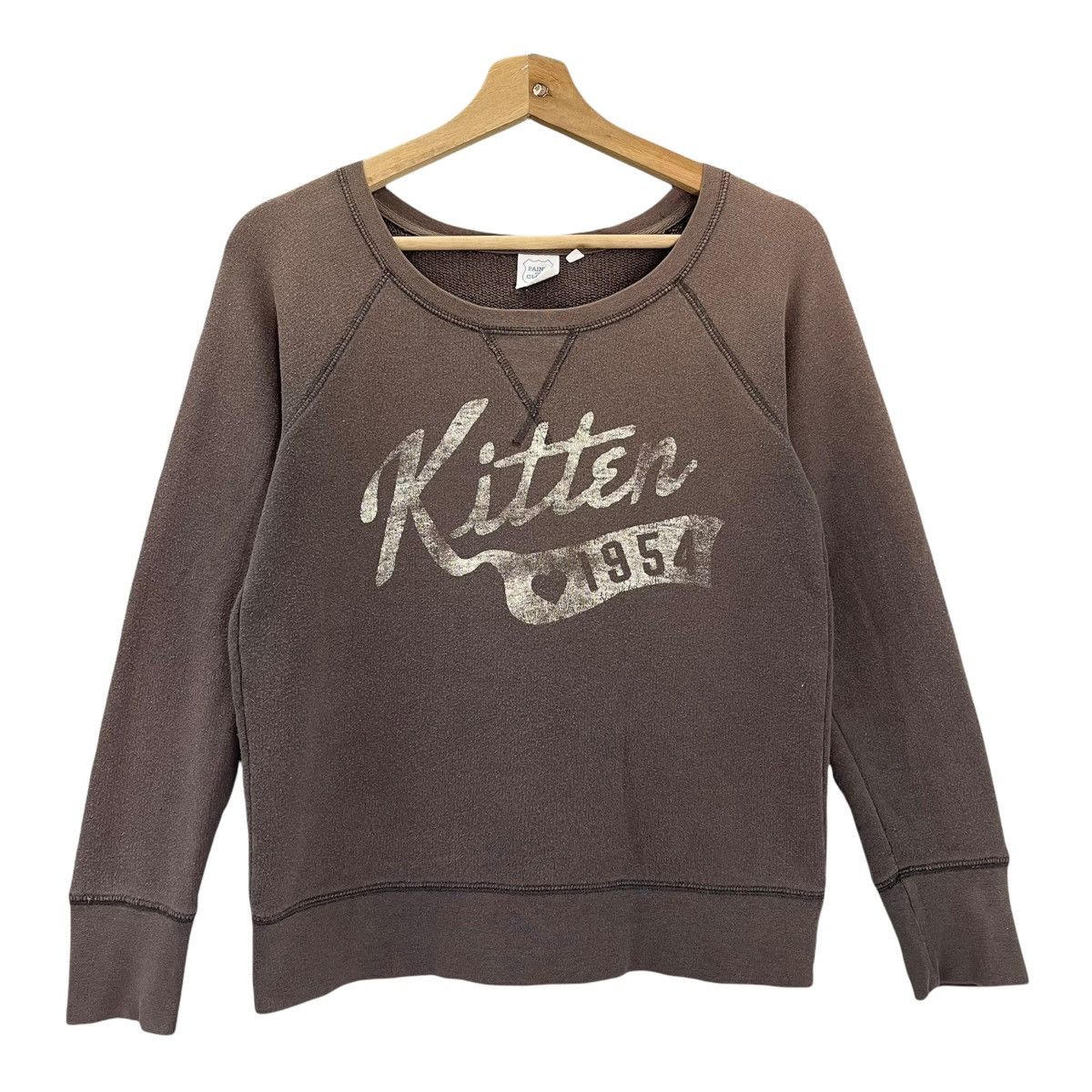 Japanese Brand Faded!! Kitten Big Logo Crewneck Sweatshirt Size M Size US S / EU 44-46 / 1 - 1 Thumbnail